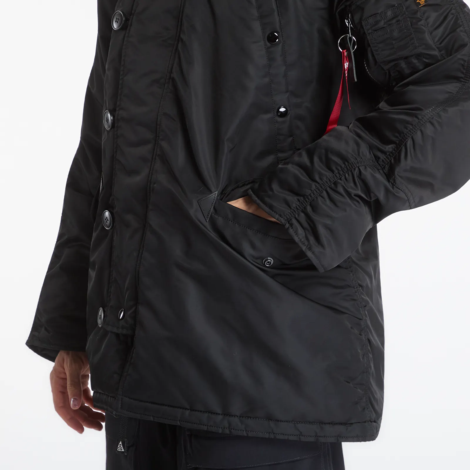 Vestes pour hommes Alpha Industries N-3B Heritage Black