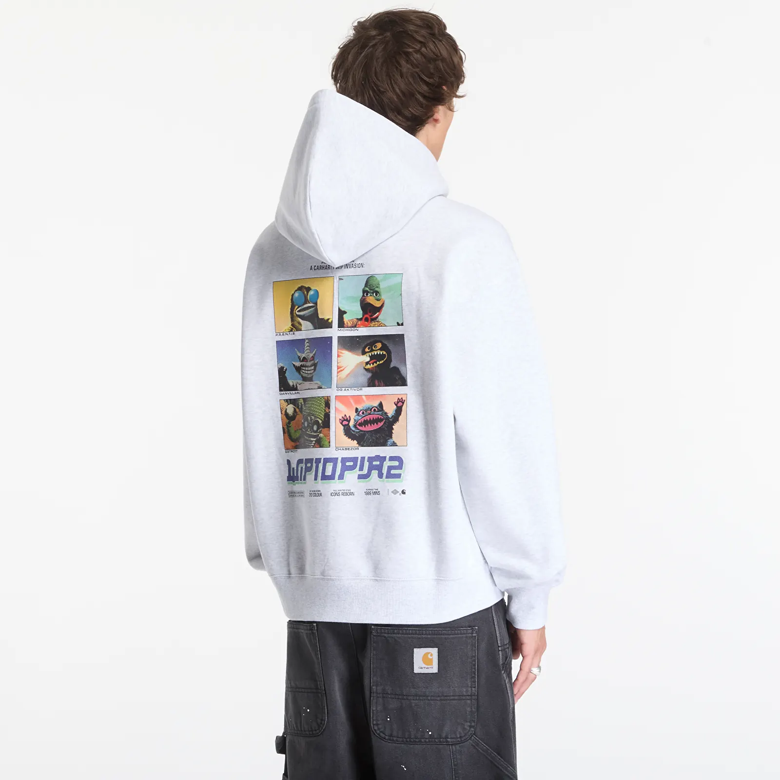 Hoodies and sweatshirts  Carhartt WIP Hooded Wiptopia II Sweat UNISEX Ash Heather