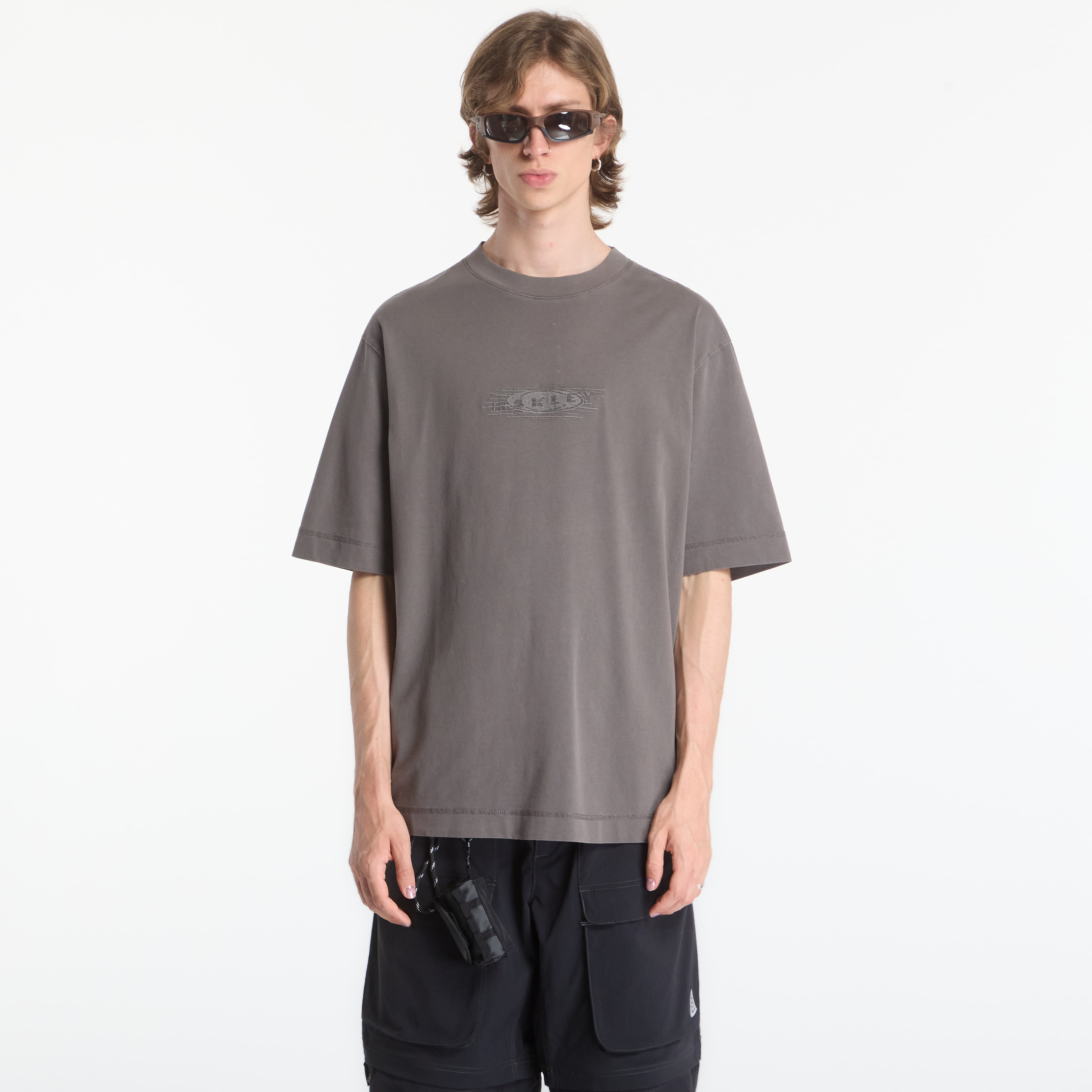 Тениска Oakley Echo Mod Embroidered Tee Granite Gray S