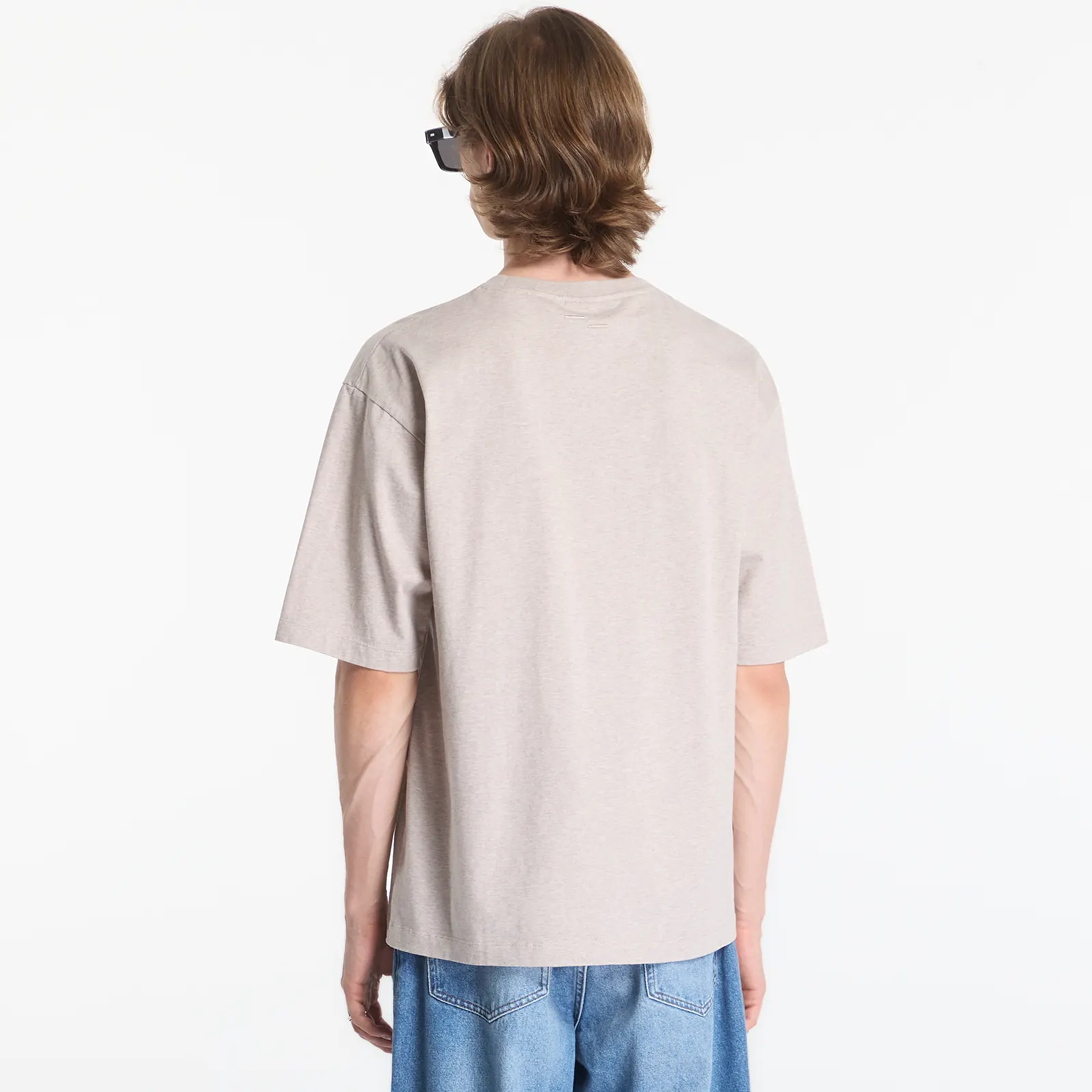 Trička Filling Pieces T-Shirt Boxy Embroidered Melange Pure