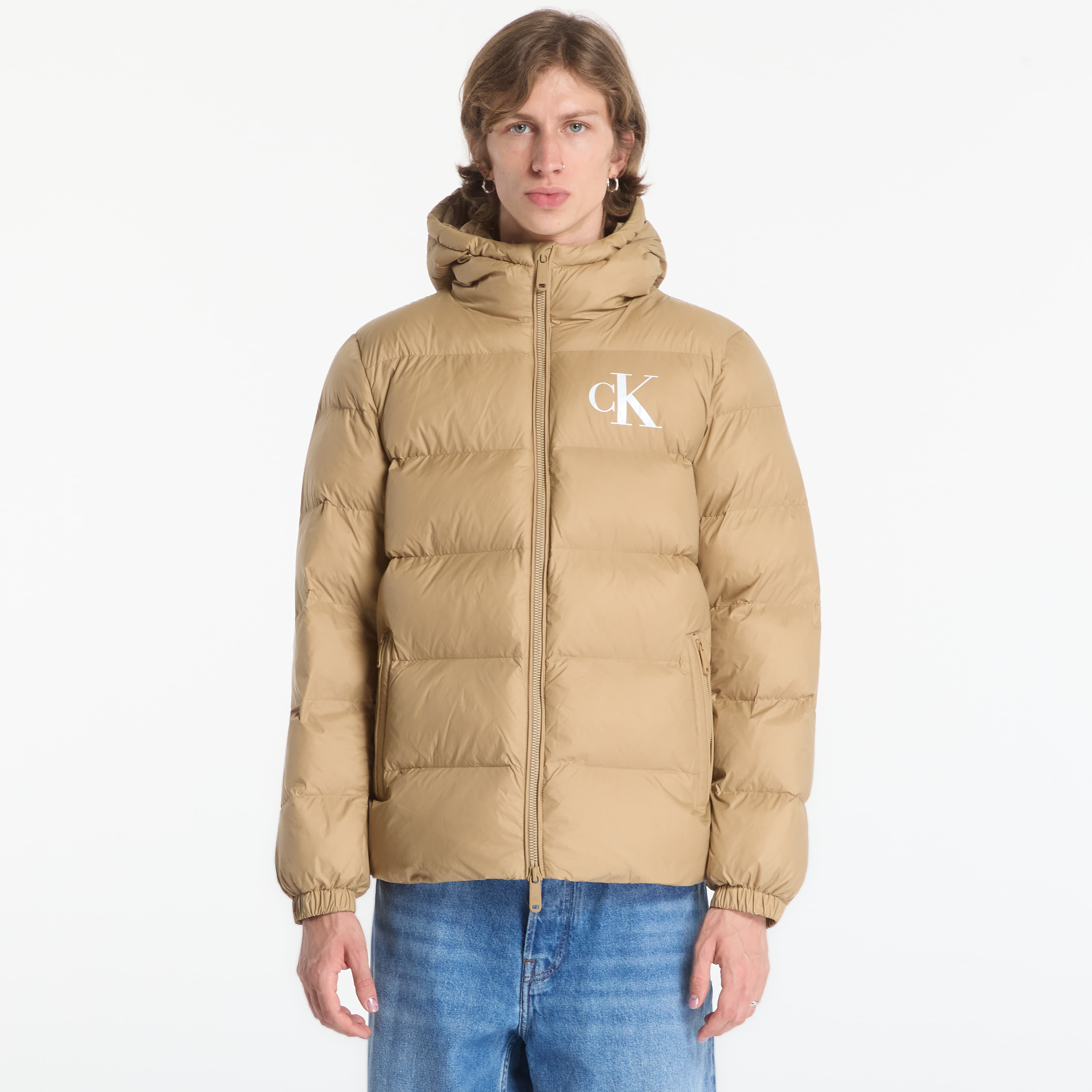Яке Calvin Klein Jeans Ls Ltwt Nyln Paded H Brown L