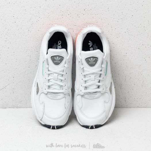 Women's shoes adidas Falcon W Crystal White/ Crystal White/ Easy Orange  (B37845) | Footshop