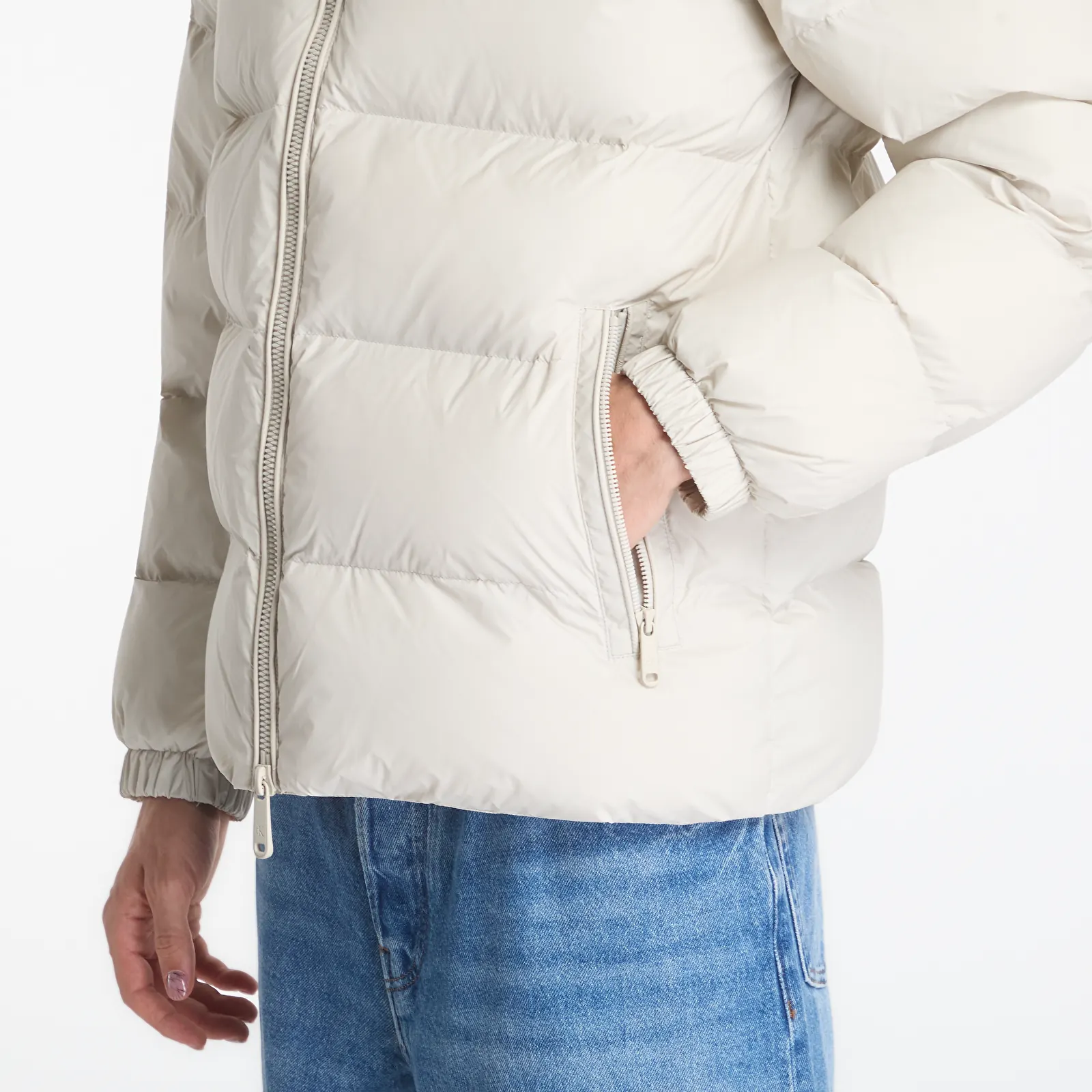 Puffejacken Calvin Klein Jeans Ls Ltwt Nyln Paded H White