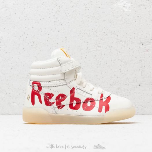 D tske tenisky a boty Reebok F S Hi Tao Graphic Pristine Molten Lave Freesla Washed Yellow Footshop