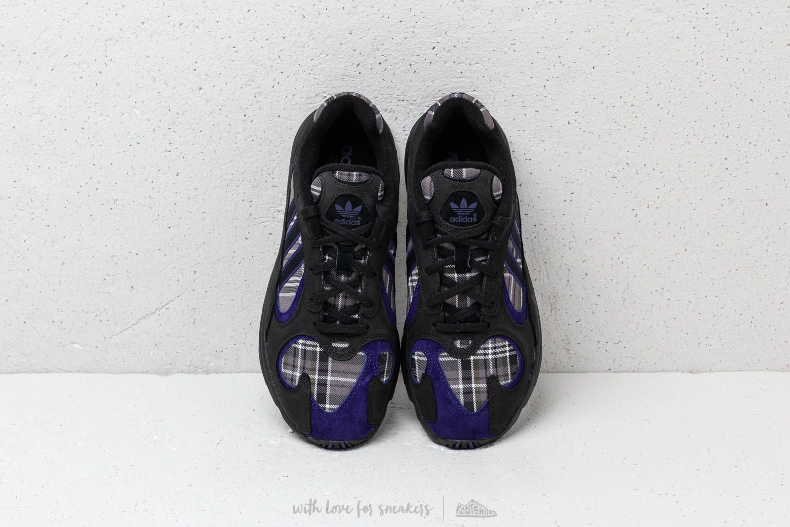 Adidas originals unisex black suede cheap yung 1 trainers