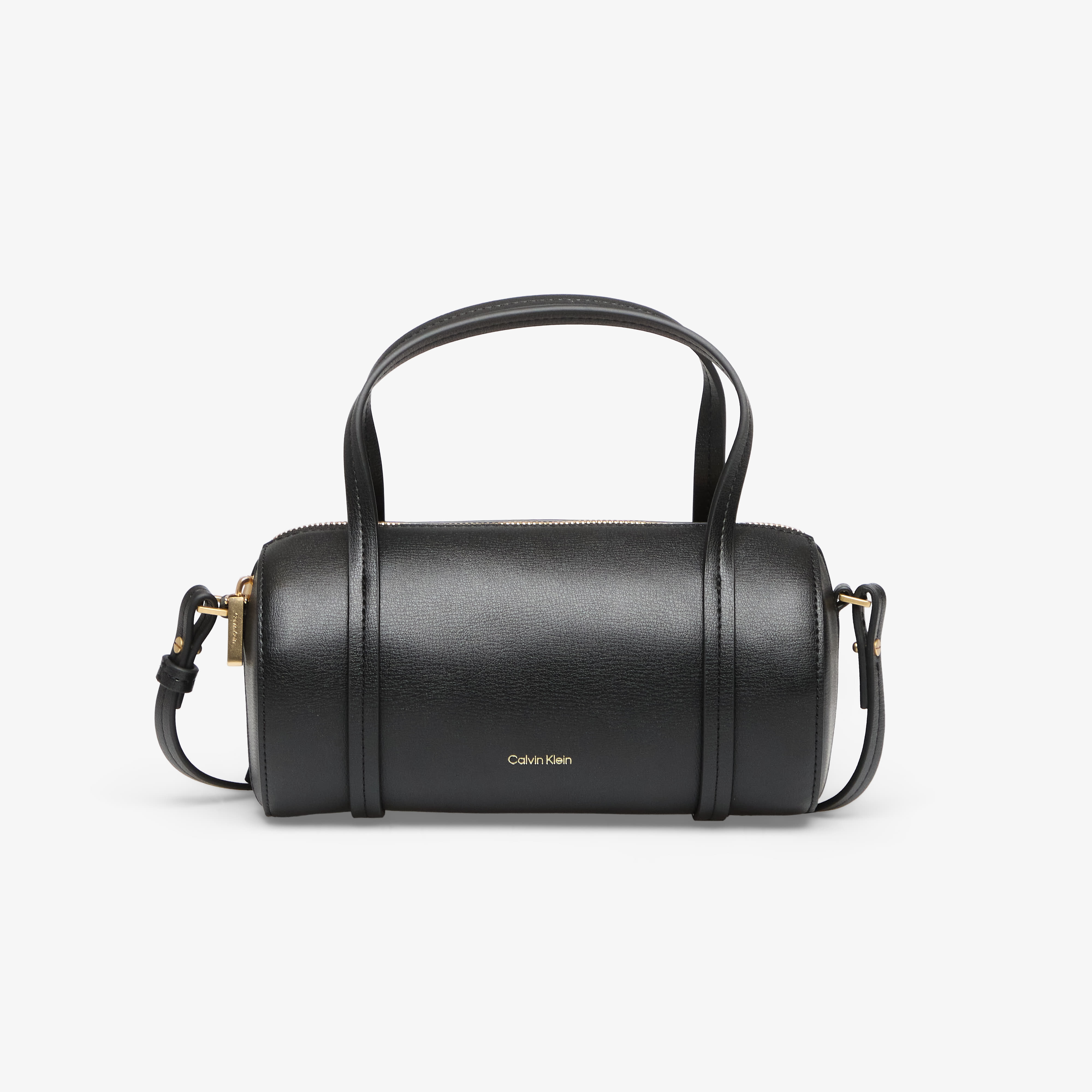 Handbag Calvin Klein Foil Logo Small Duffle Bag Black/ Toasted Coconut OS