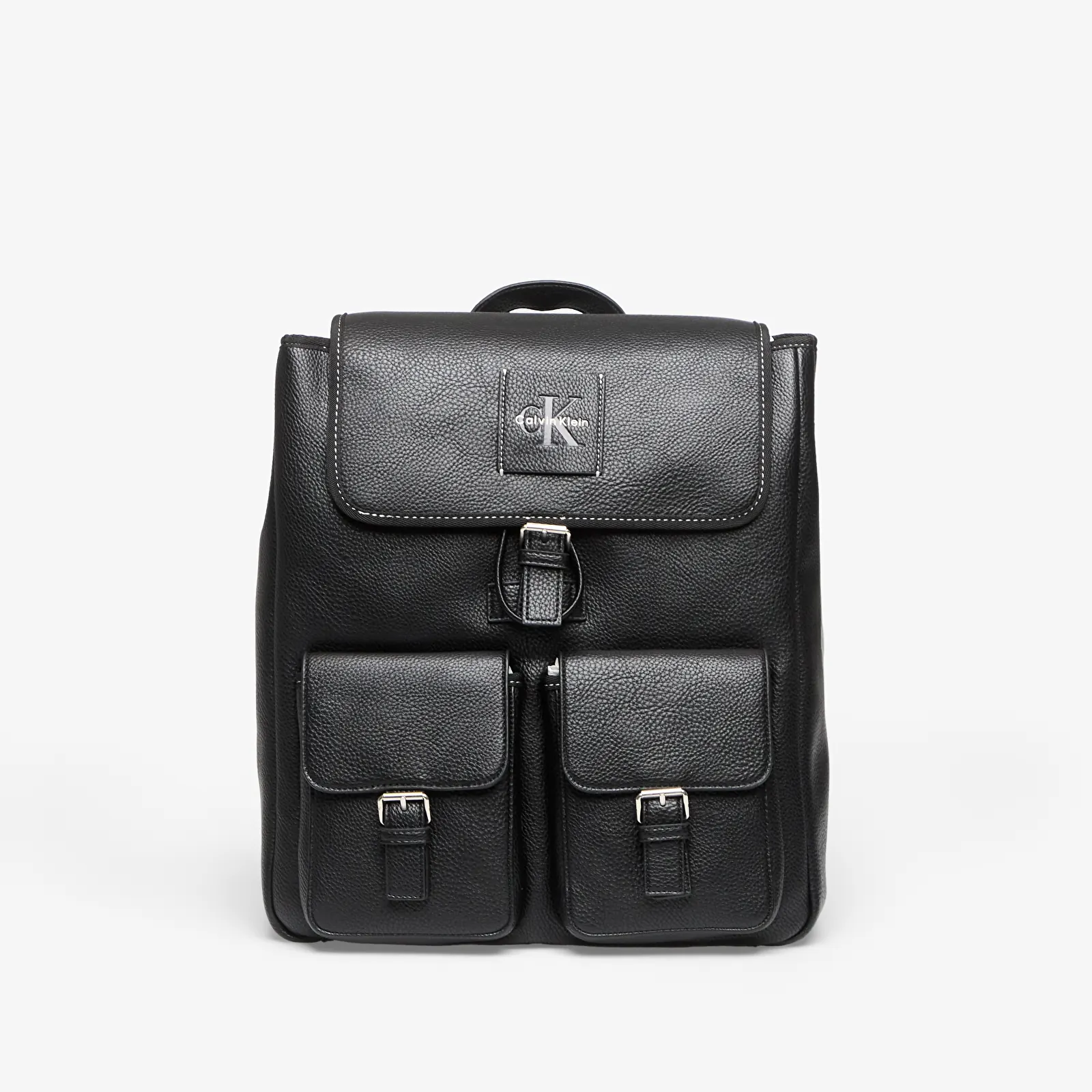 Heren rugzakken Calvin Klein Bold Pebble Flap Backpack Black