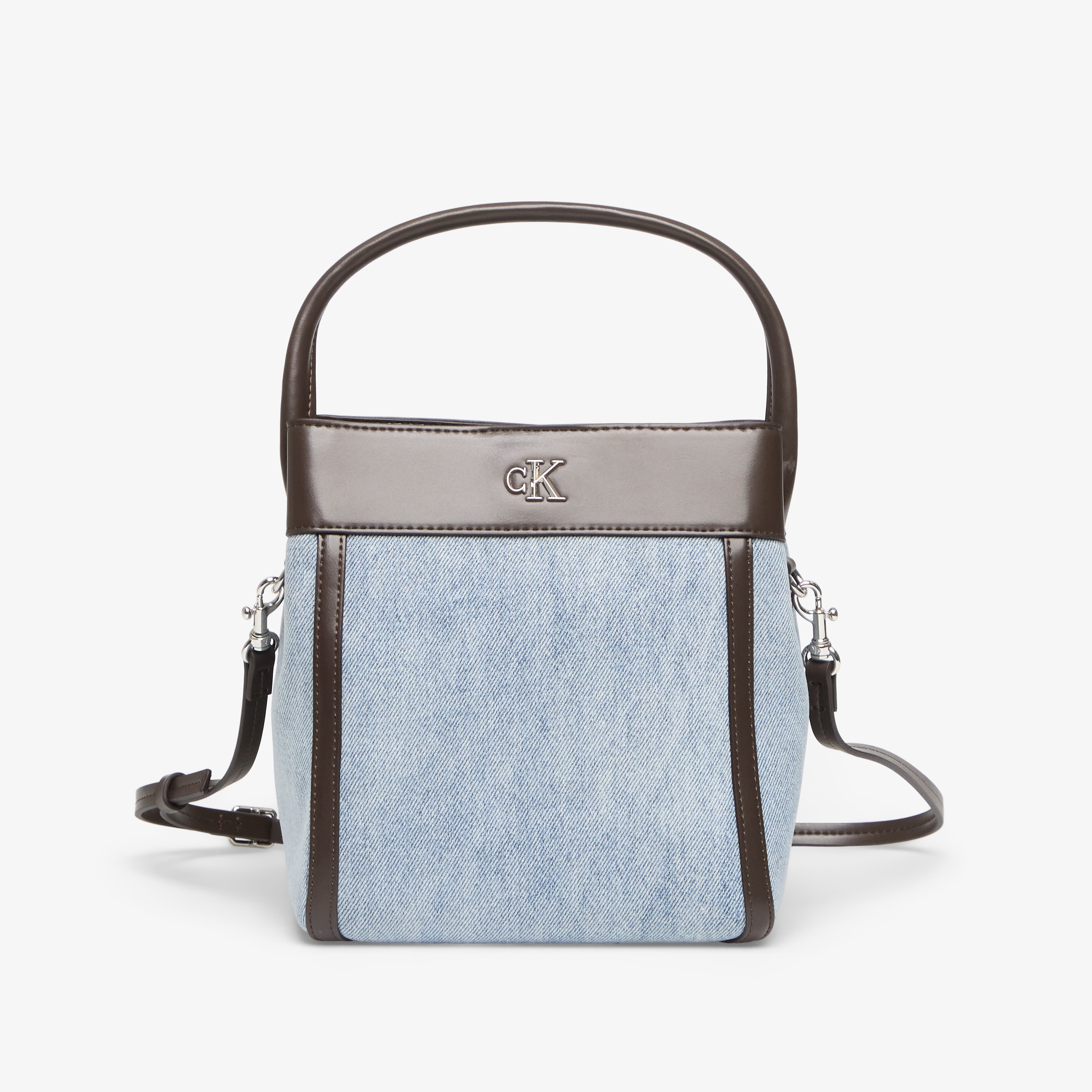 Чанта Calvin Klein Ck Denim Bucket With Strap LIGHT WASH DENIM OS