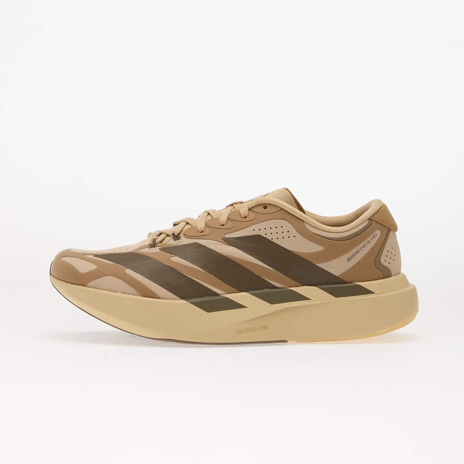Men's shoes adidas Adizero EVO SL Exo Suede Magic Beige/ Cargo Brown/ Cardboard