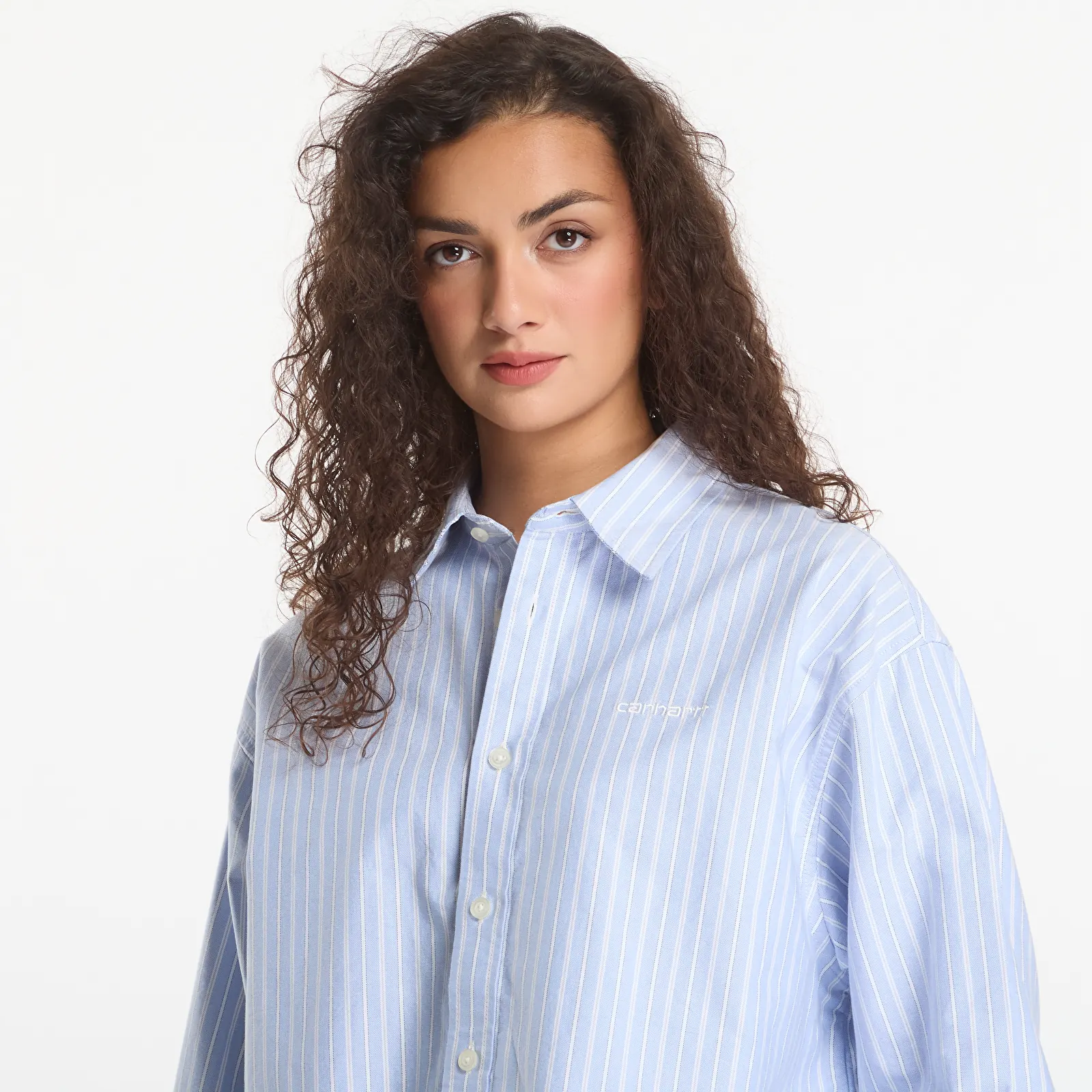 Cămașă de damă Carhartt WIP W' L/S Kanan Shirt Kanan Stripe, Bleach