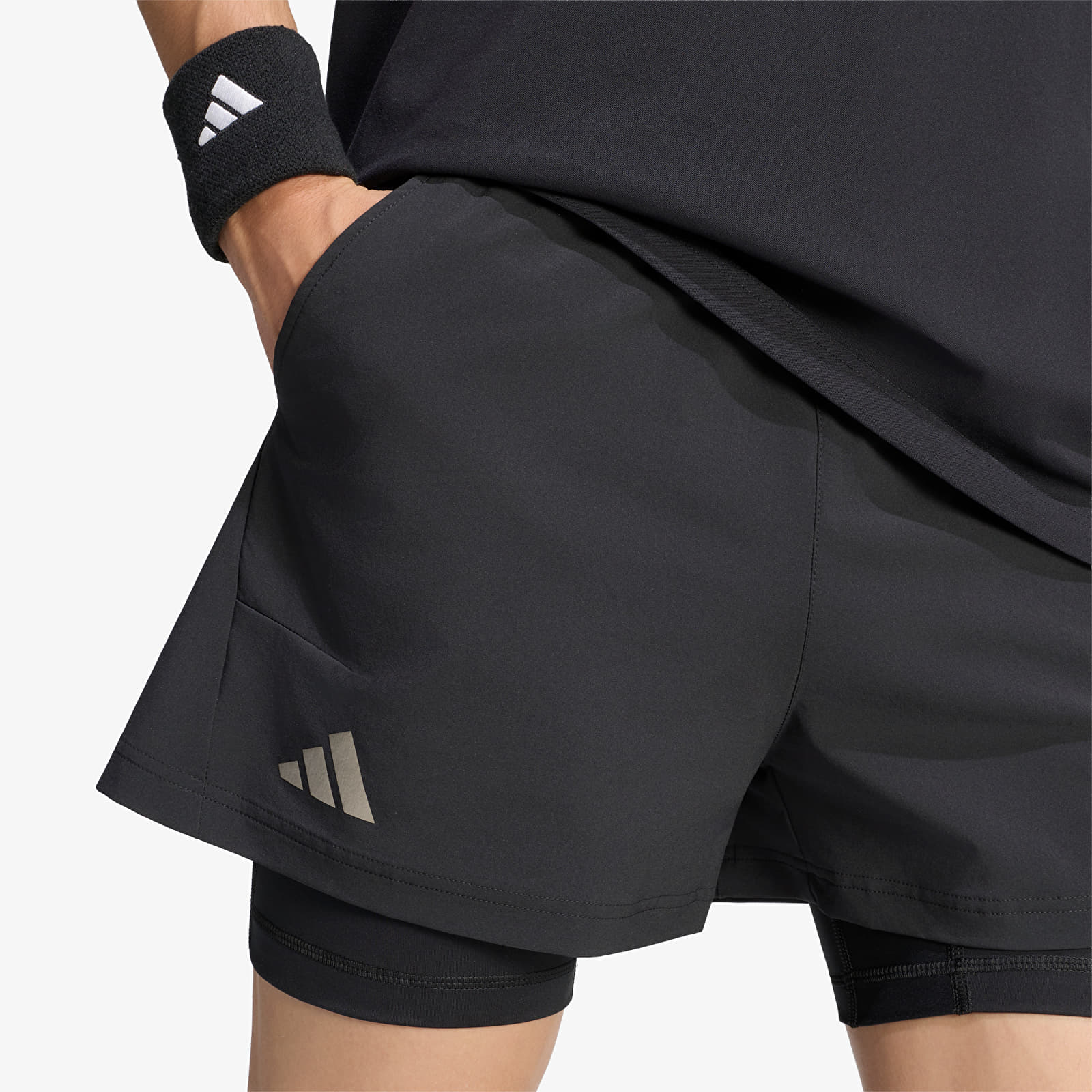 Calções adidas Tennis Climacool Shorts & Tight Set Black