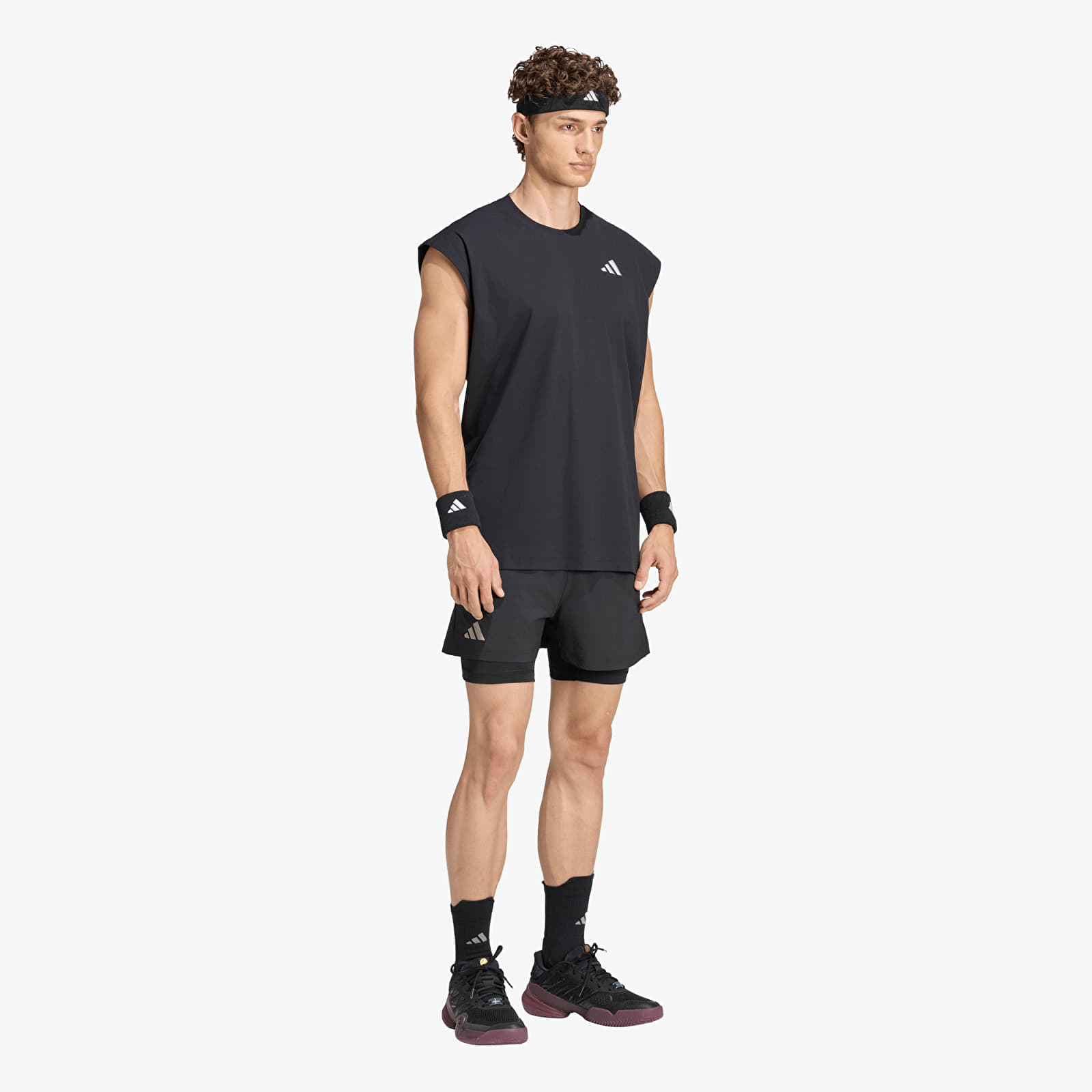 Calções adidas Tennis Climacool Shorts & Tight Set Black