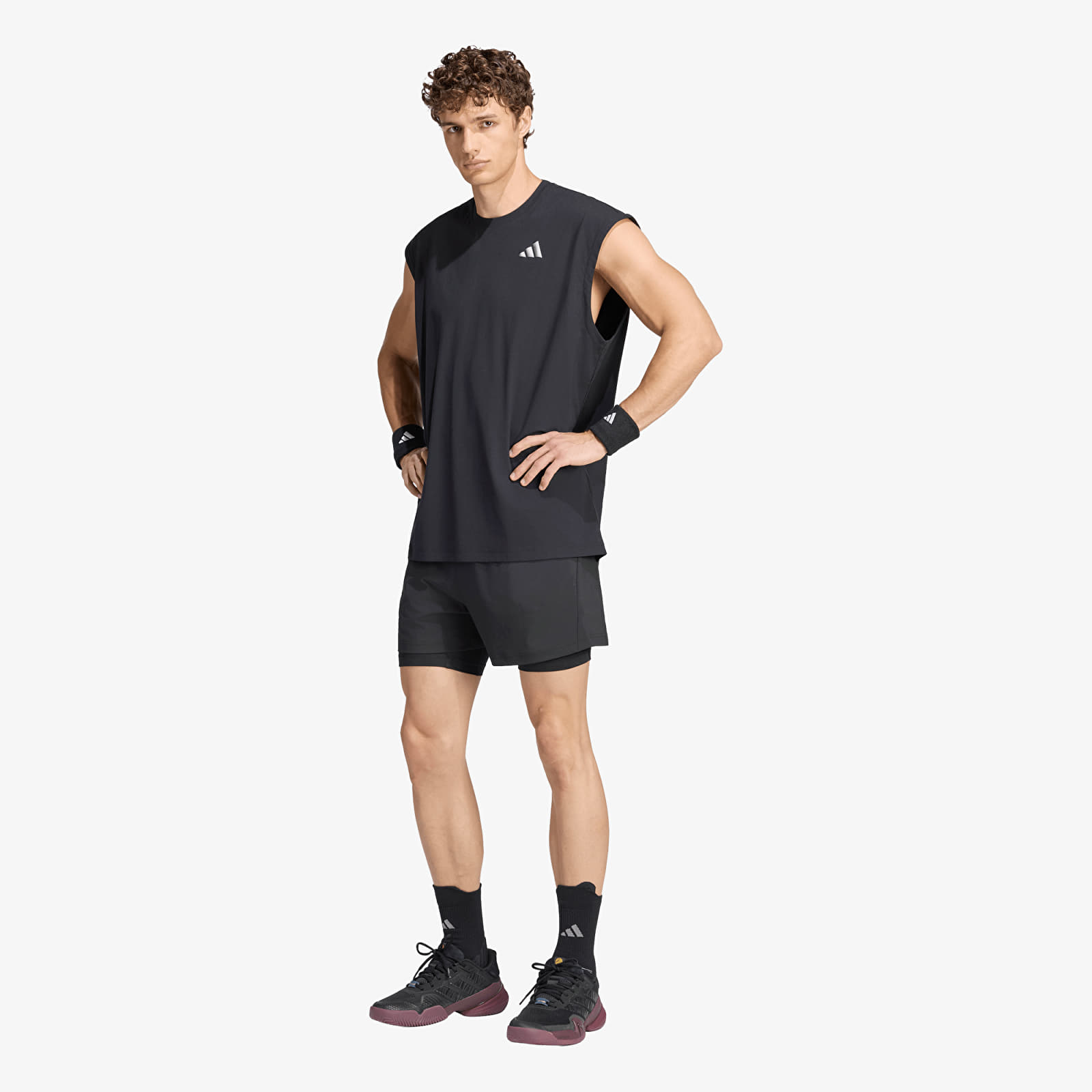 Calções adidas Tennis Climacool Shorts & Tight Set Black