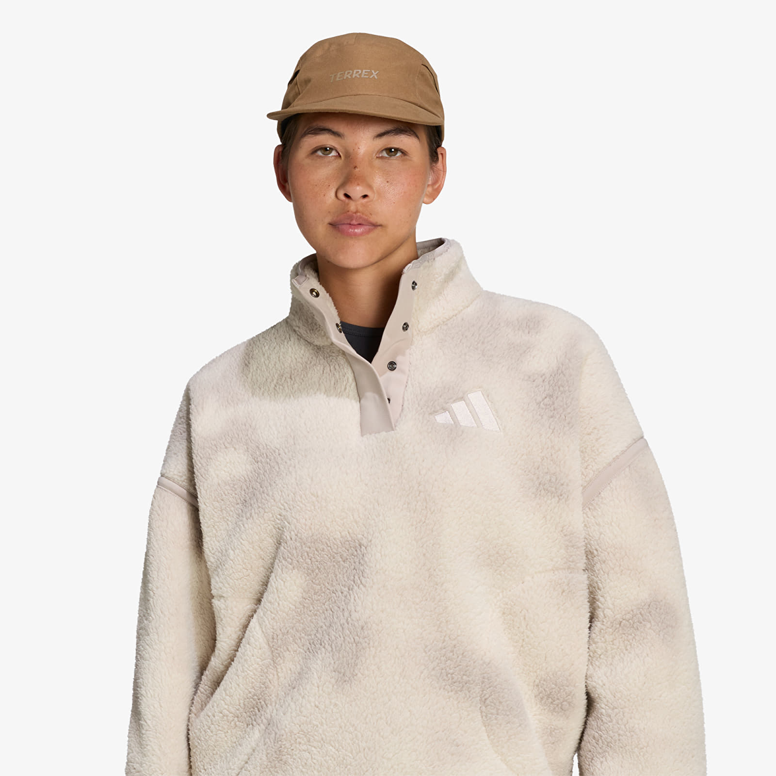 Hoodies and sweatshirts  adidas Terrex Multi High Pile Fleece Pullover Wonder Alumina/ Light Brown