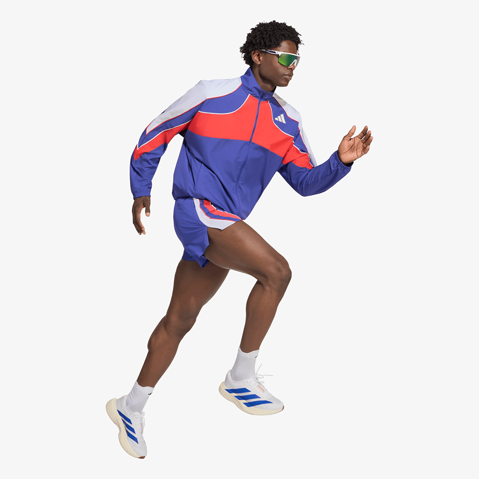 Joped adidas Adizero Archive Running Jacket Dual Indigo/ Semi Lucid Red/ White