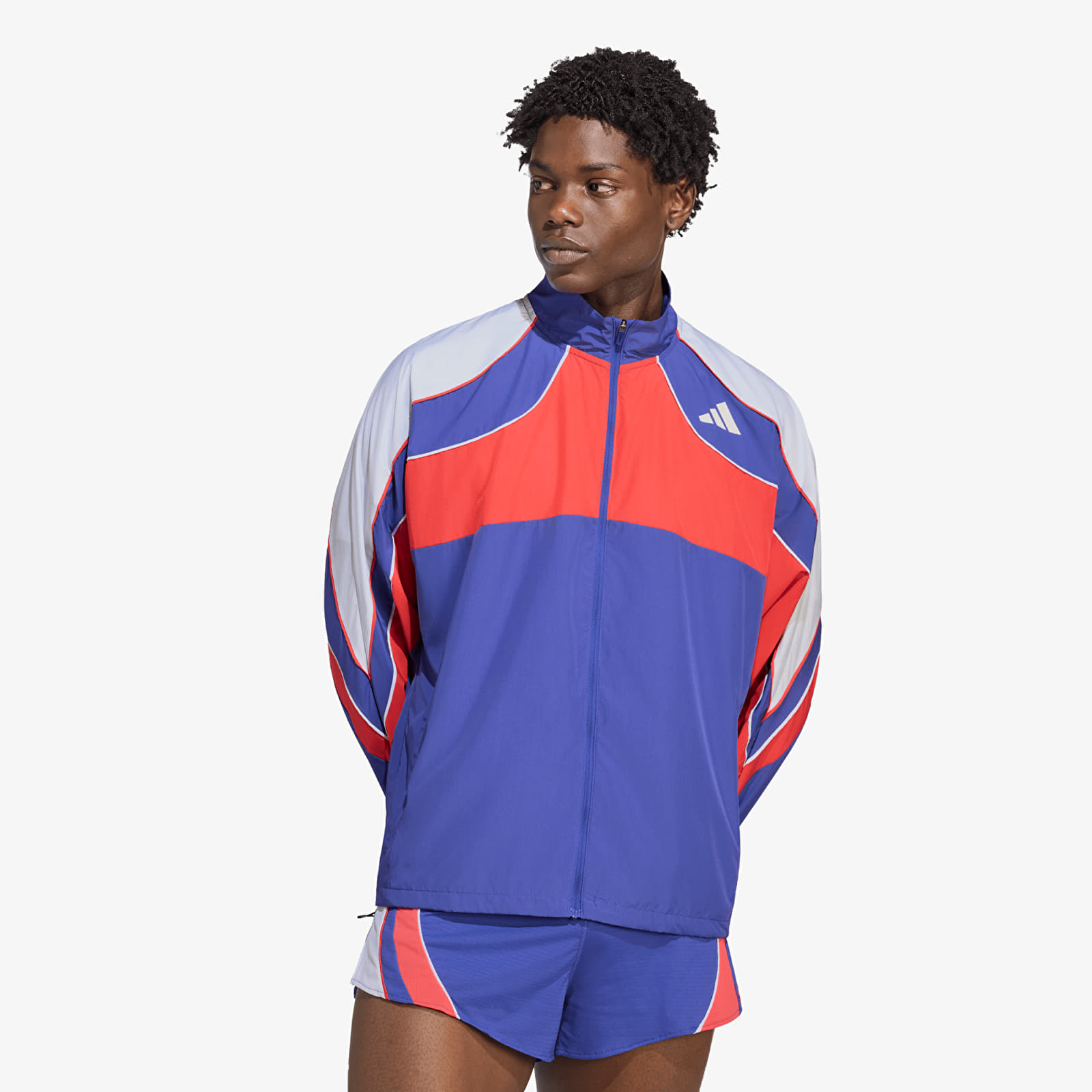 Joped adidas Adizero Archive Running Jacket Dual Indigo/ Semi Lucid Red/ White