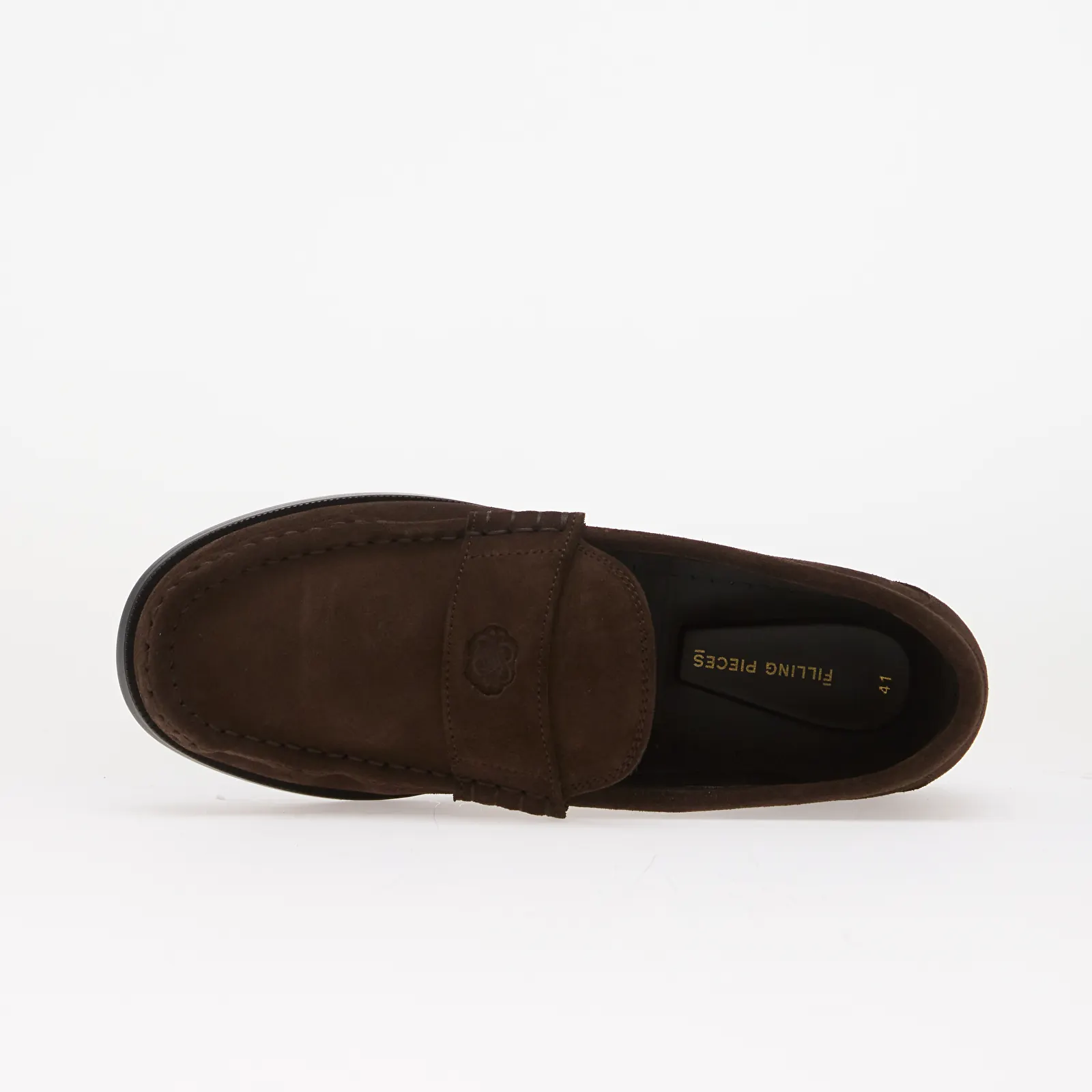 Men's shoes Filling Pieces Lux Loafer Suede Chocolate