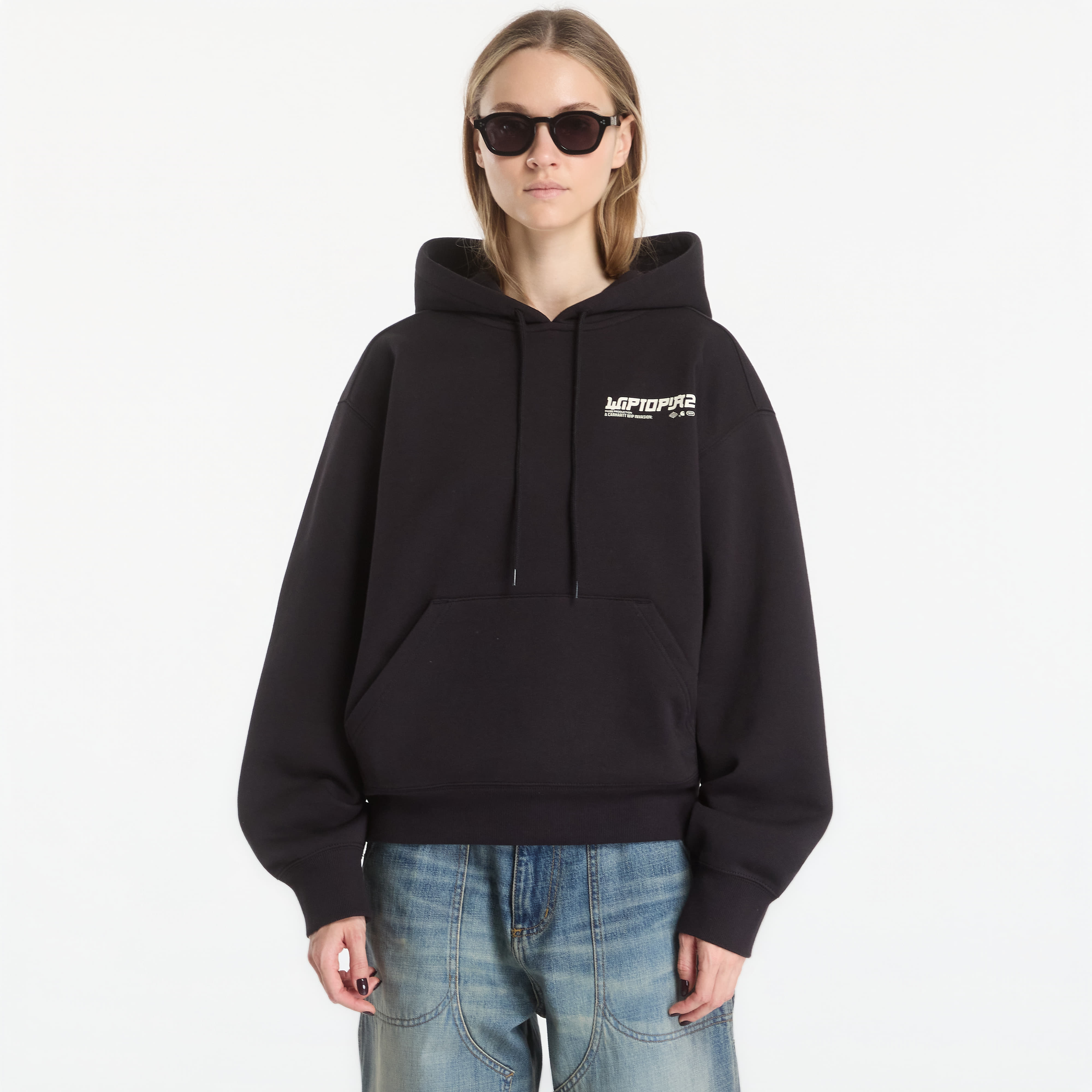Sweatshirt Carhartt WIP Hooded Wiptopia II Sweat Black XL
