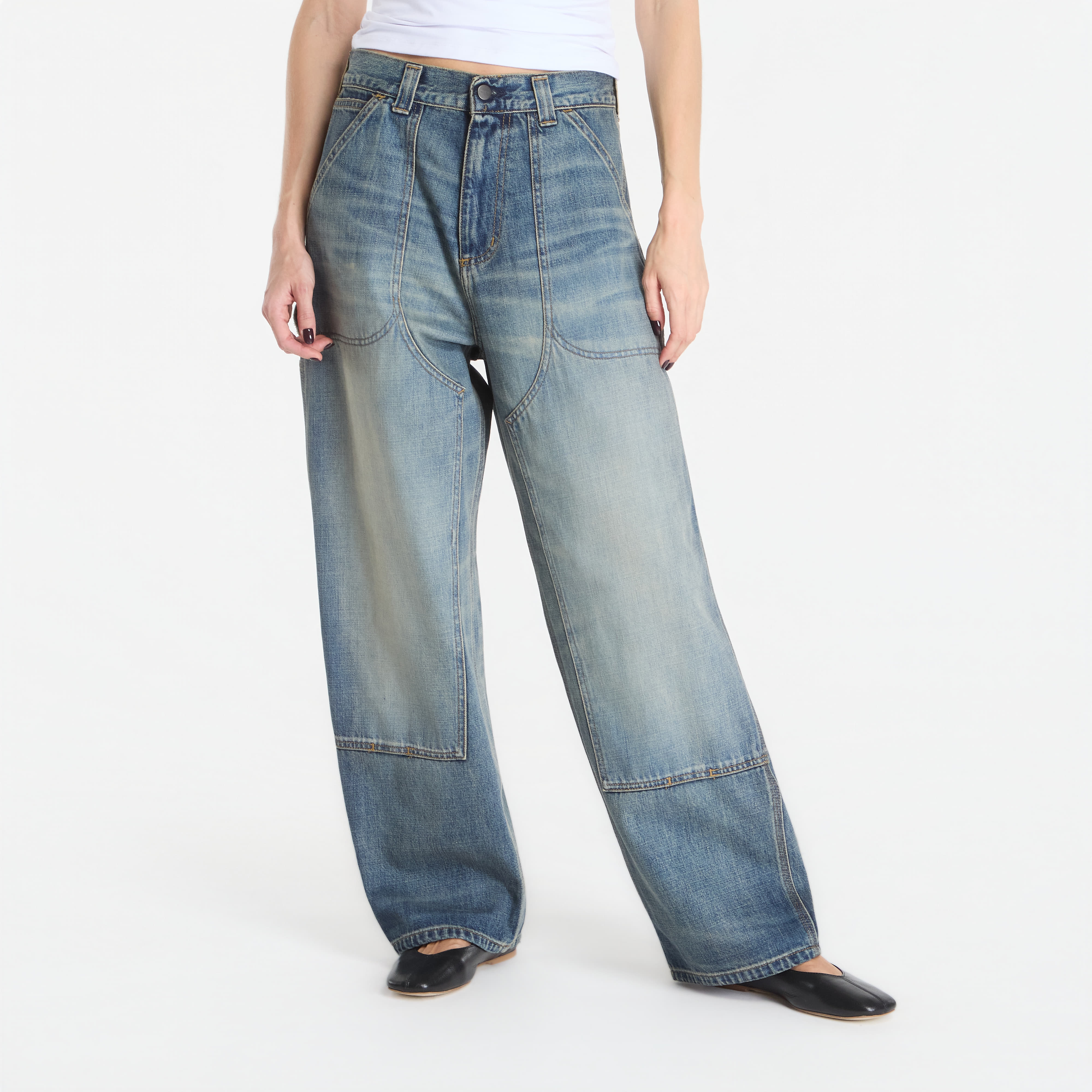 Pants Carhartt WIP Oakland Pant Blue Worn Used Wash L