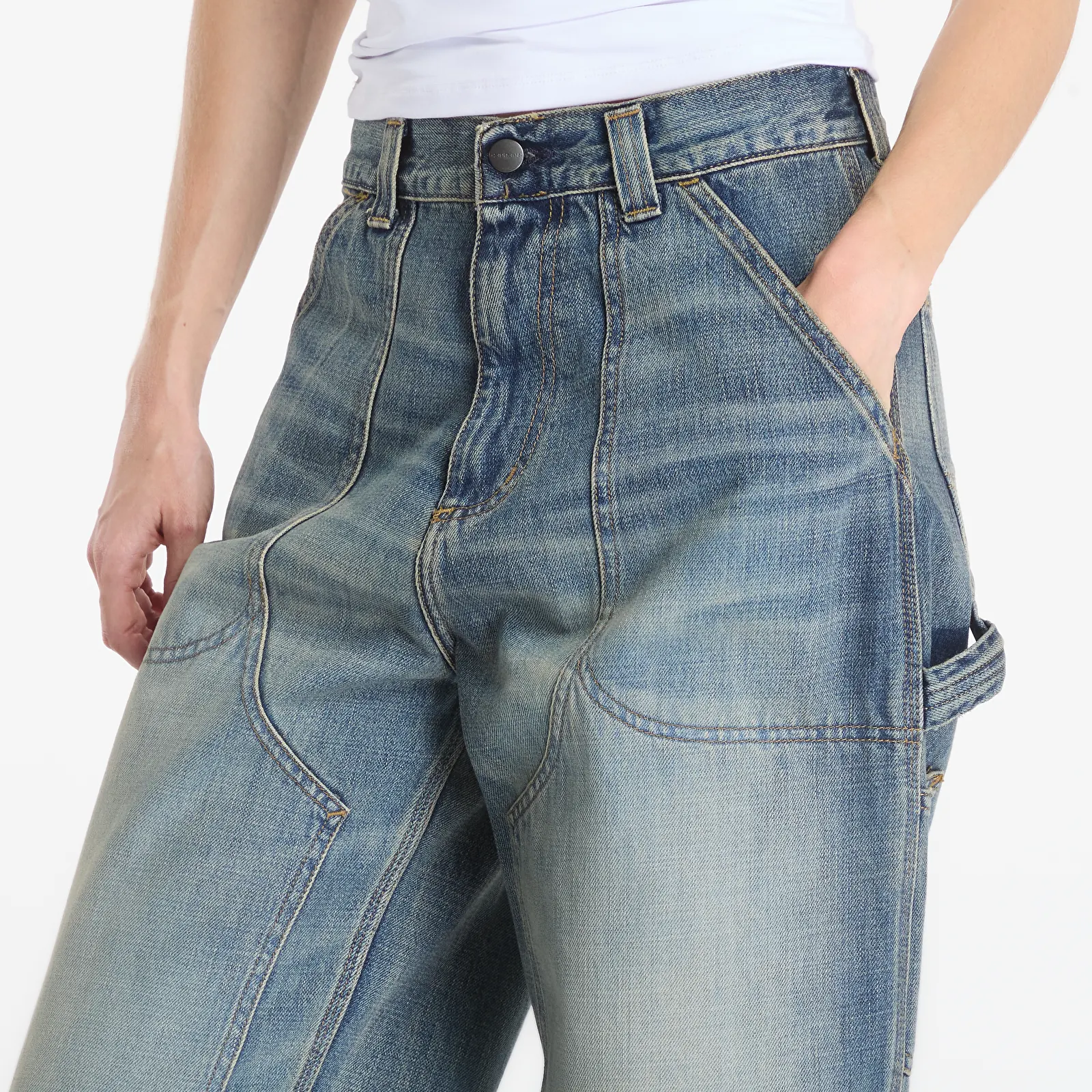 Džinsai Carhartt WIP Oakland Pant Blue Worn Used Wash