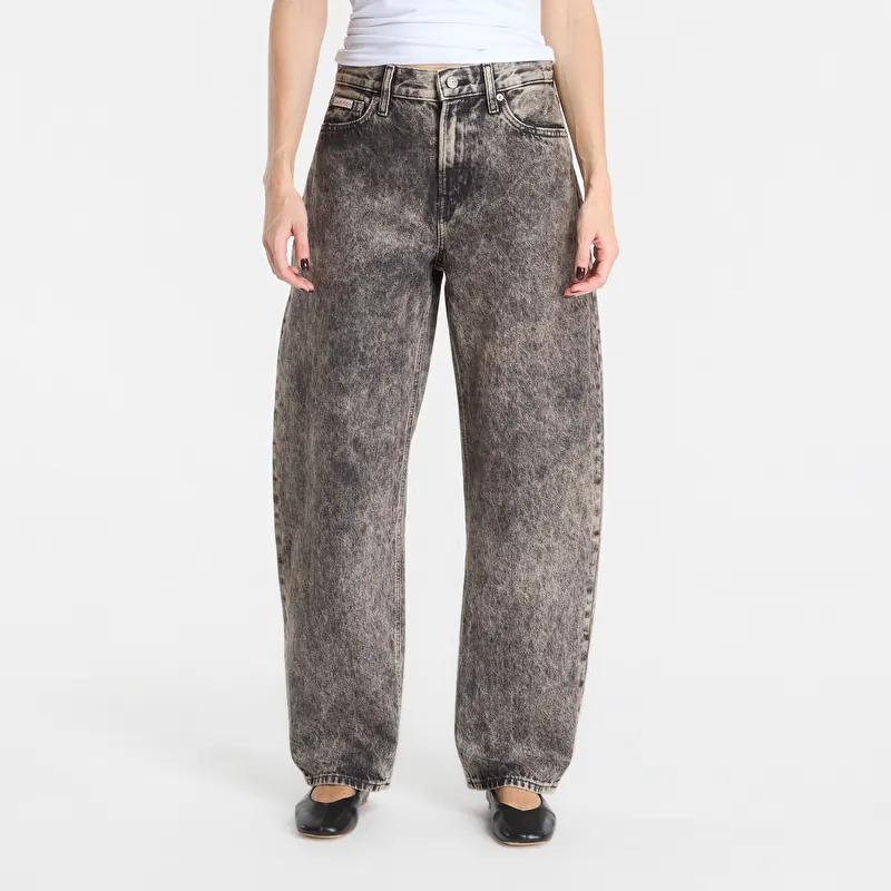 Calvin Klein Relaxed Barrel Jean Black Tobacco