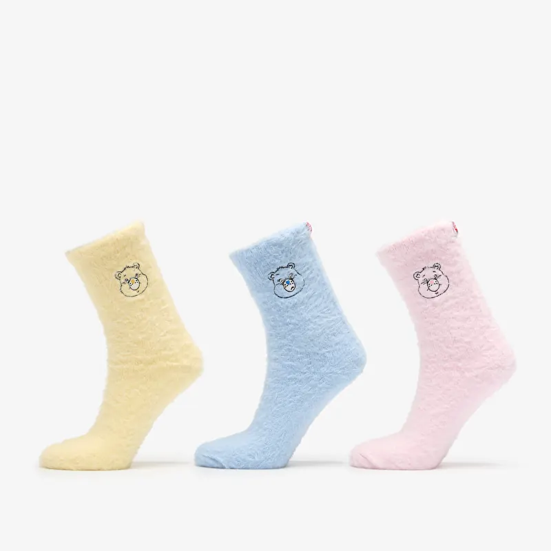 Calcetines adidas Originals Care Bear Crew Sock 3 Pairs Clear Pink/ Clear Sky/ Almost Yellow