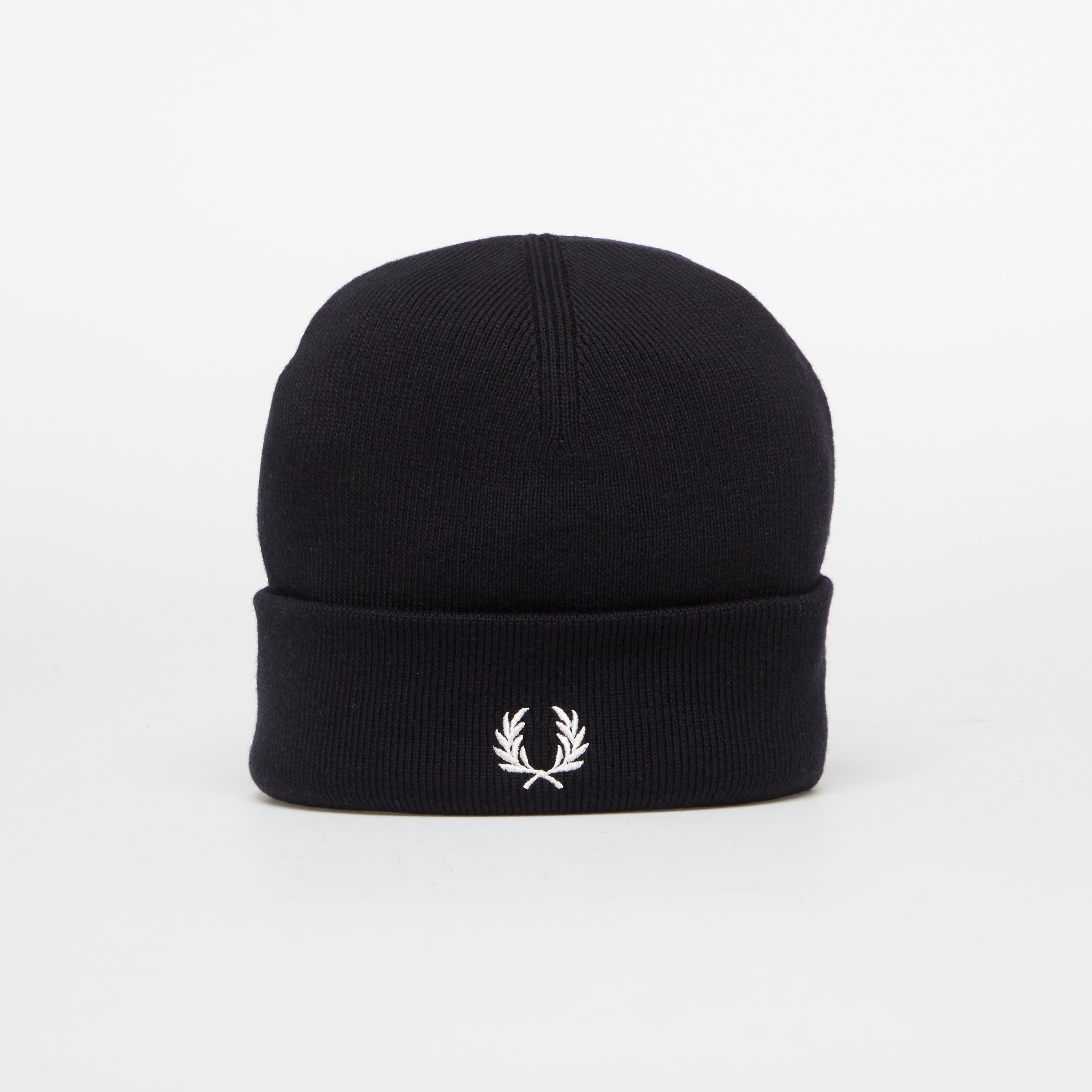 FRED PERRY Classic Merino Wool Beanie Navy/ Snow White Universal