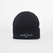 FRED PERRY Graphic FLP Beanie Navy/Silver Blue