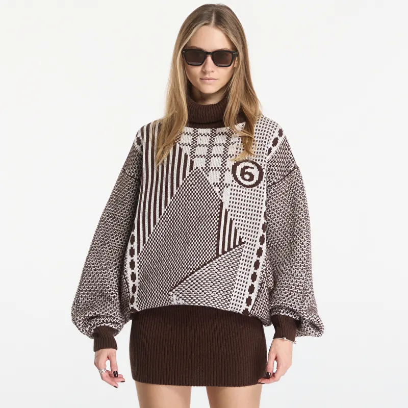 MM6 Mini Dress Brown/ Off White