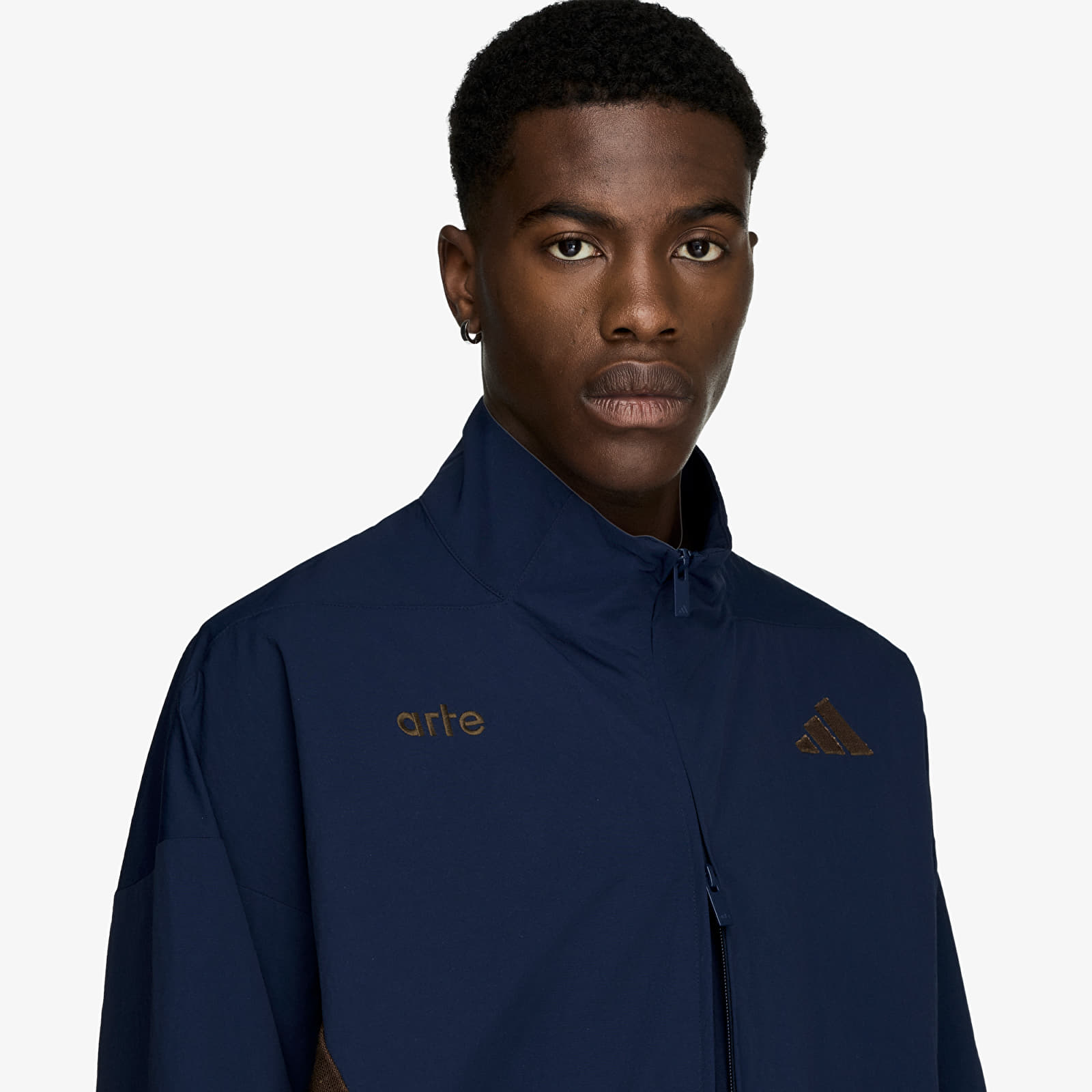 Jackets adidas x Arte Antwerp Z.N.E. Material Mix Full-Zip Tracktop Collegiate Navy/ Dust Cargo