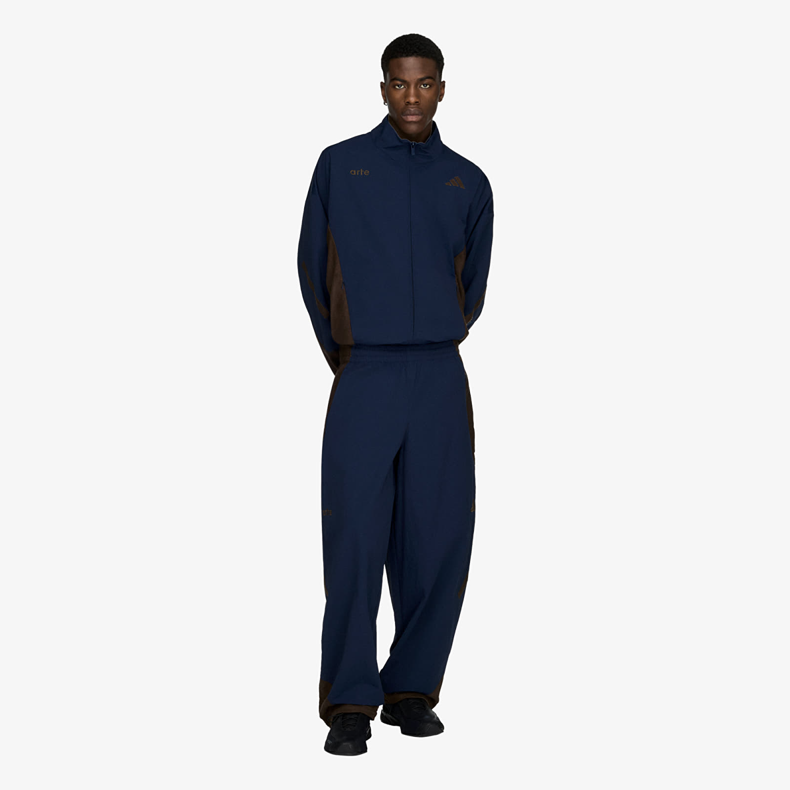 Jackets adidas x Arte Antwerp Z.N.E. Material Mix Full-Zip Tracktop Collegiate Navy/ Dust Cargo
