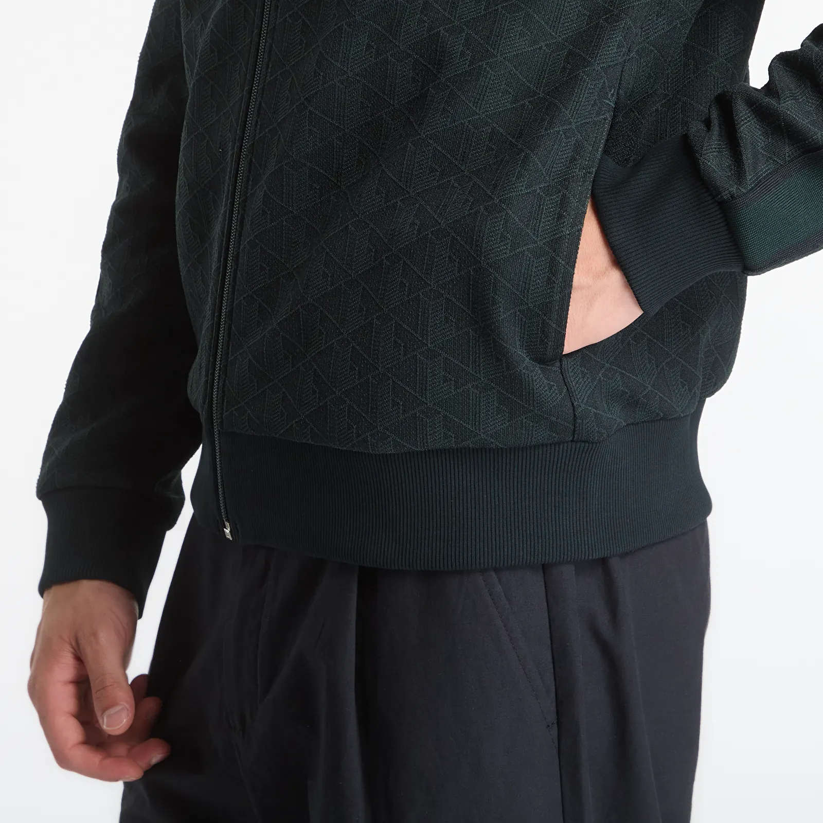 Moški hoodiji  Lacoste Zipped Sweatshirts Dark Varech/Sinople