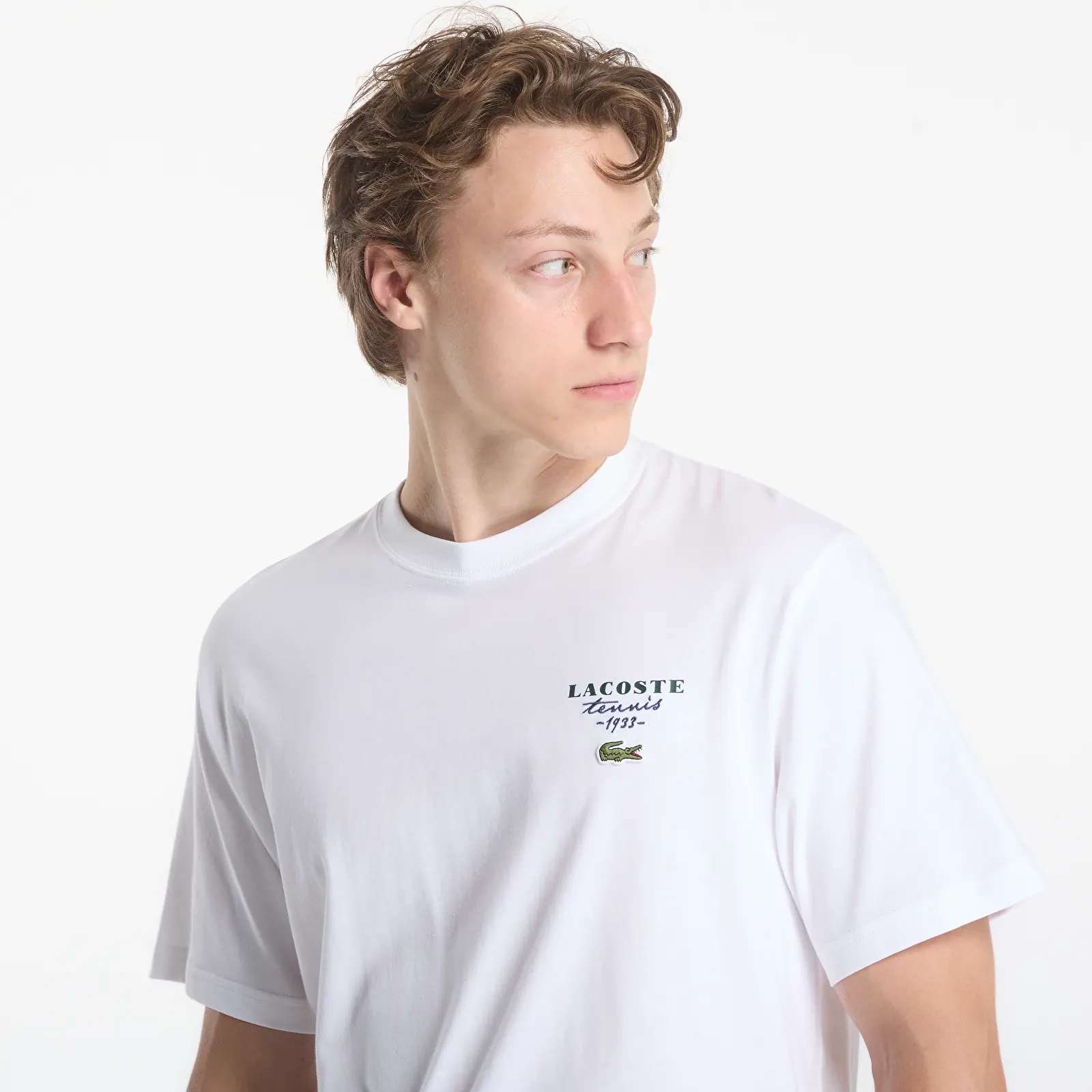 Men's T-shirts Lacoste Crewneck T-Shirts White