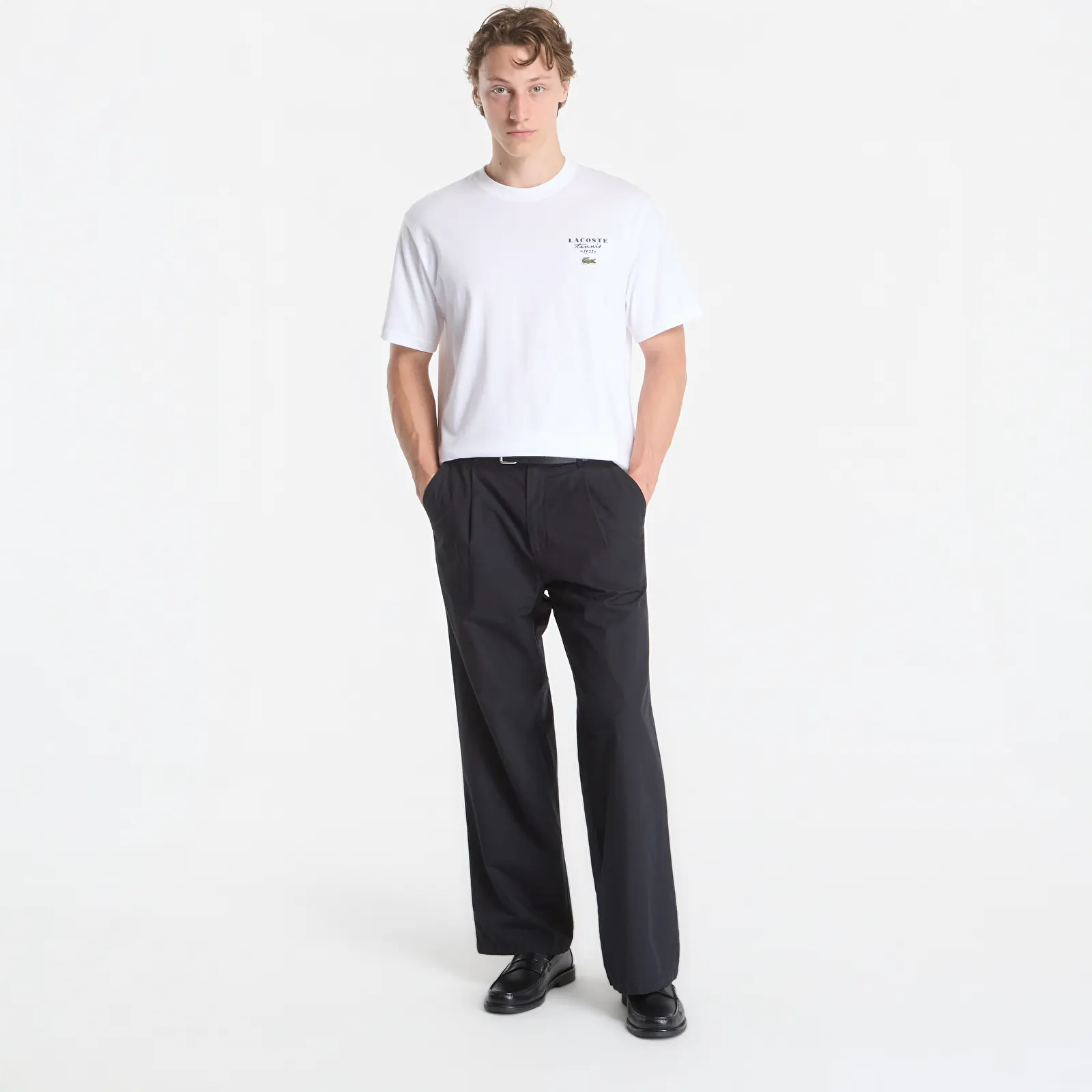 Men's T-shirts Lacoste Crewneck T-Shirts White