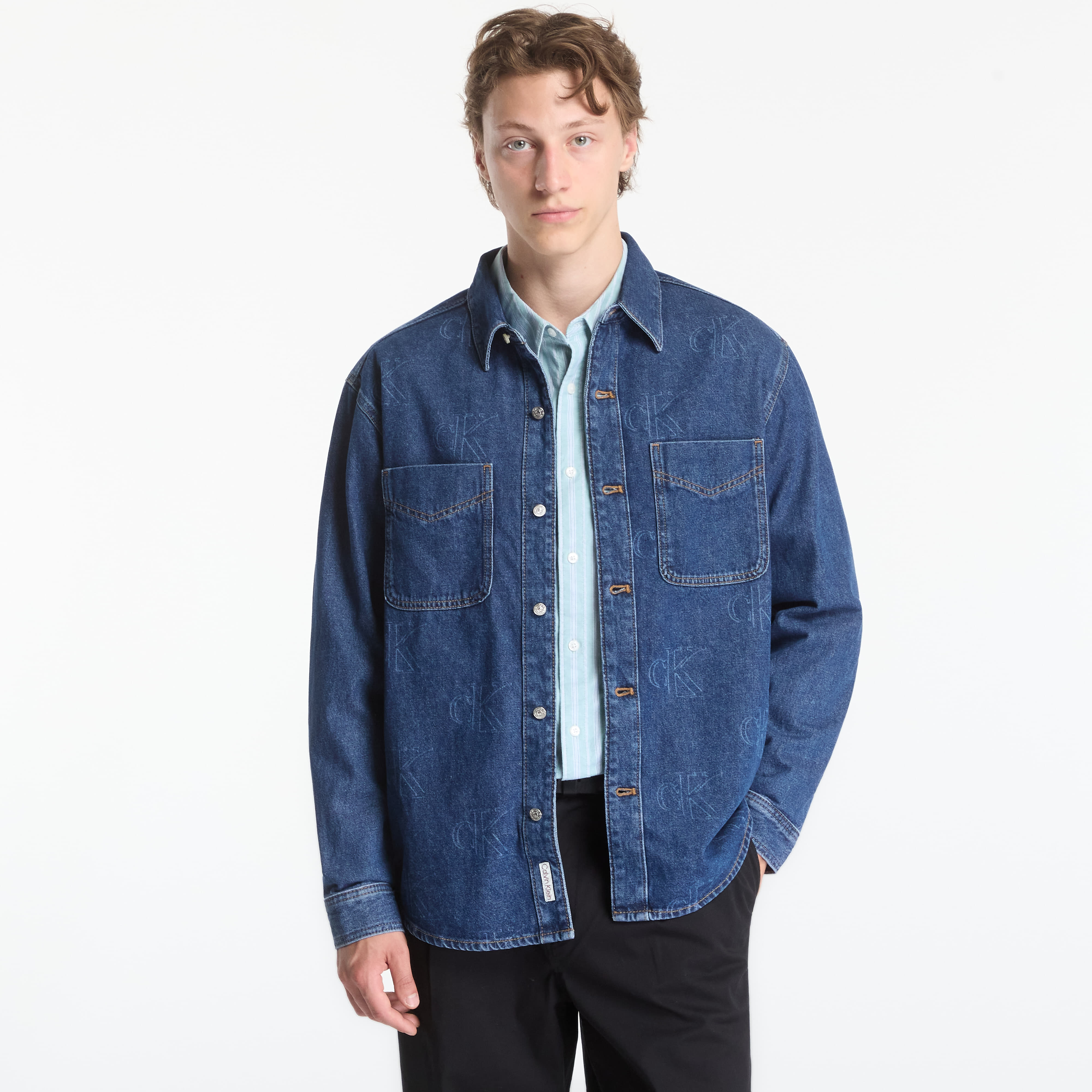 Риза Calvin Klein Jeans 90S Overshirt Pacifico Aop M
