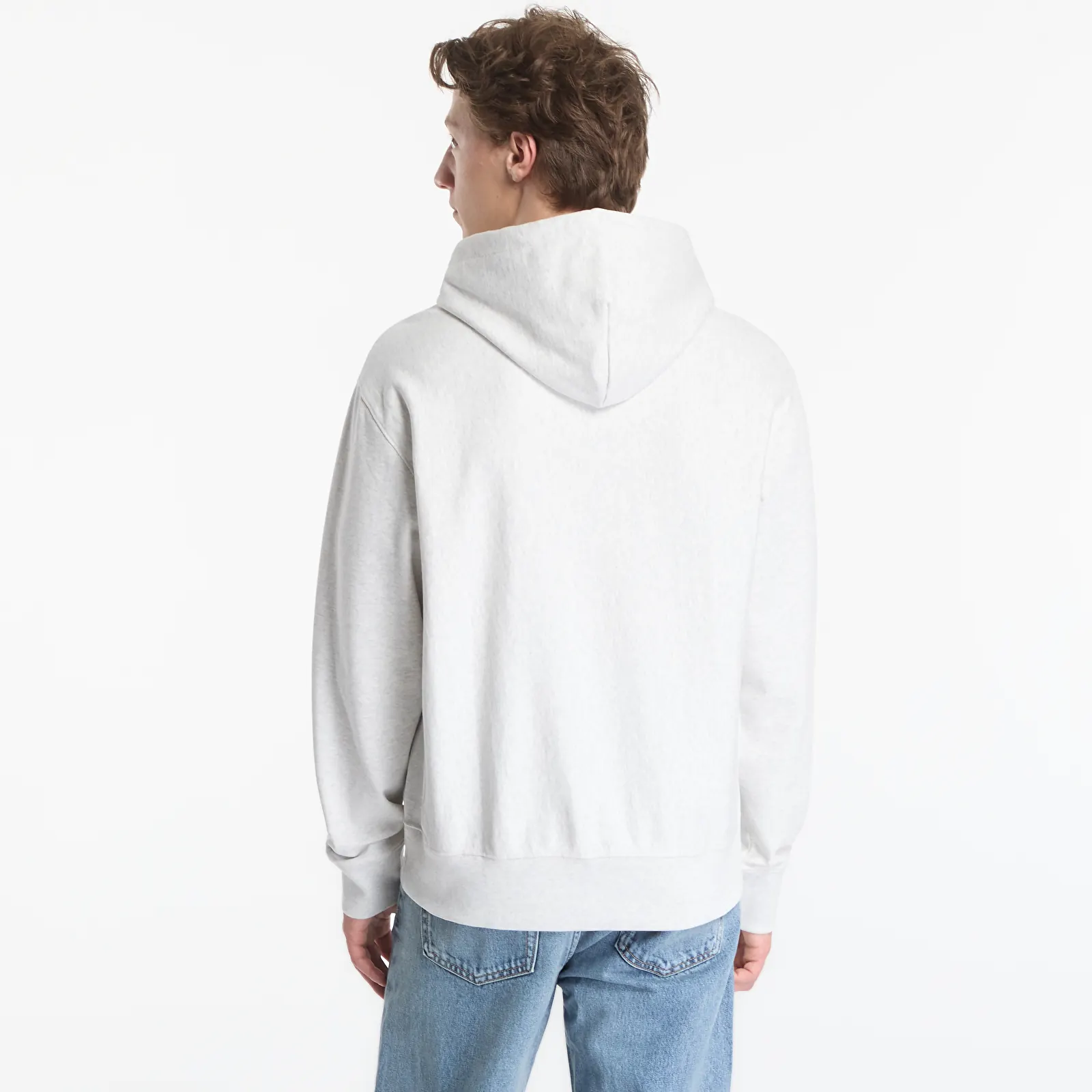 Sweats à capuche homme Calvin Klein Jeans Ls Premium Terry Graphic Hoodie Snowy Heather