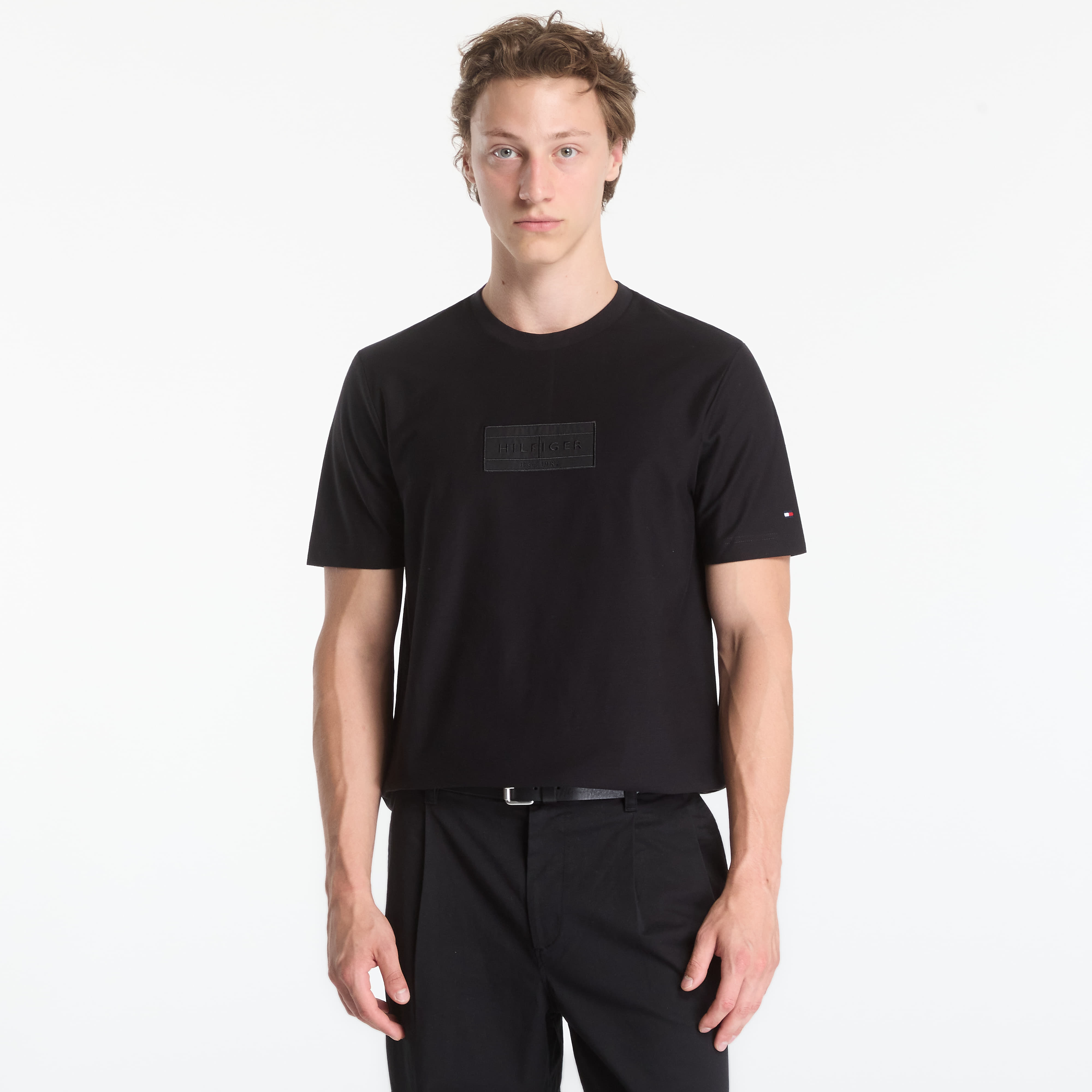 Тениска Tommy Hilfiger Mix Media Graphic Tee Black XL