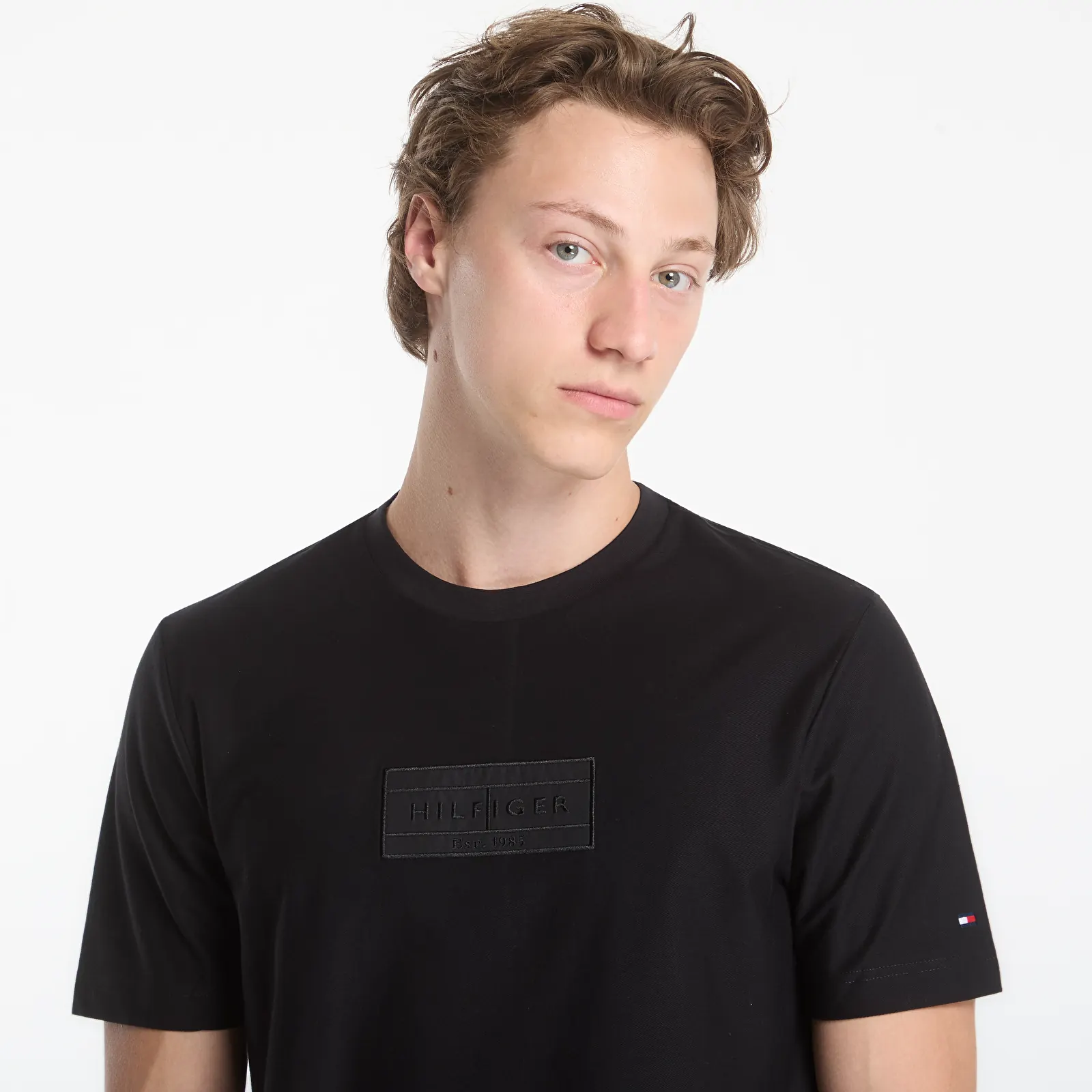 Men's T-shirts Tommy Hilfiger Mix Media Graphic Tee Black