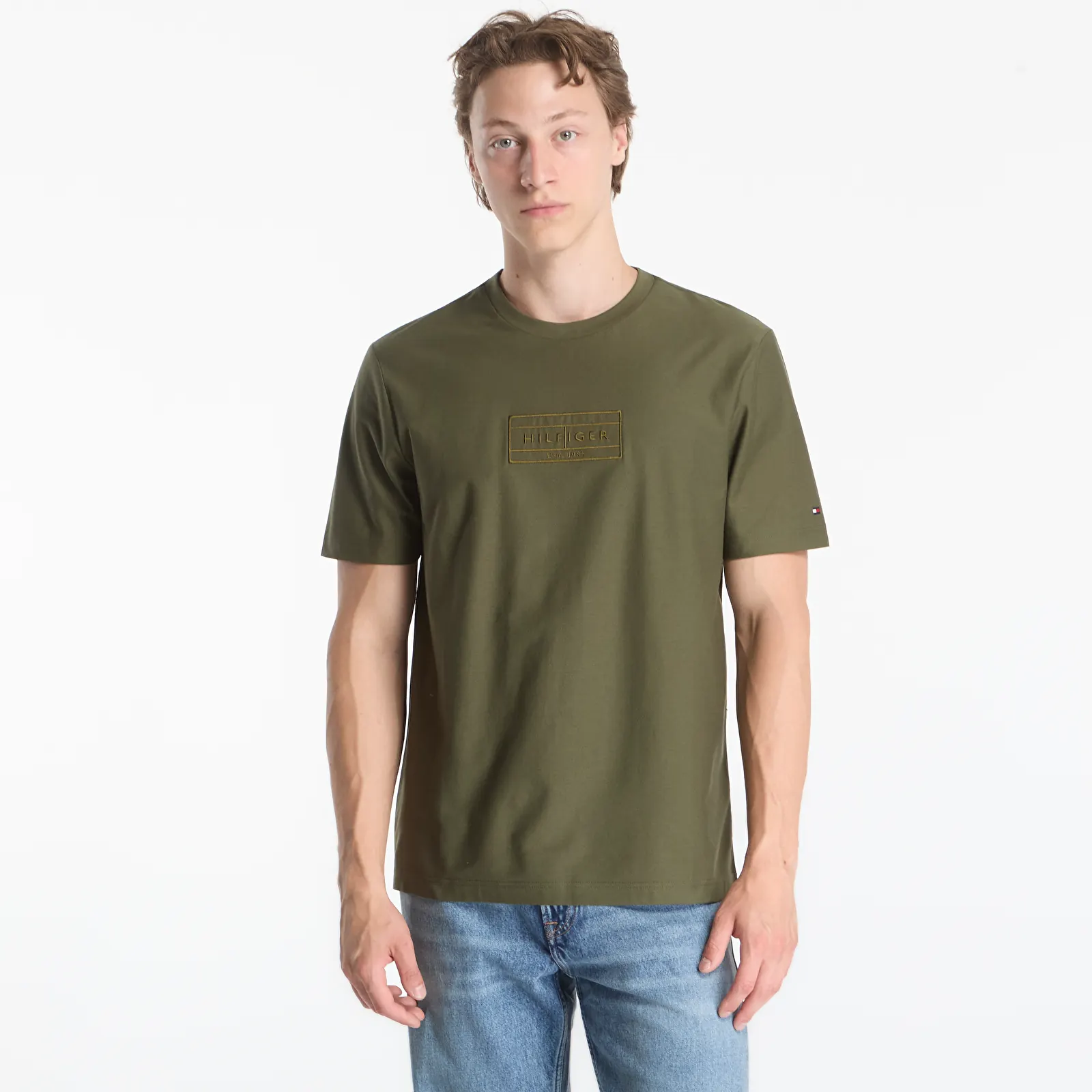 Men's T-shirts Tommy Hilfiger Mix Media Graphic Tee Huntsman Green