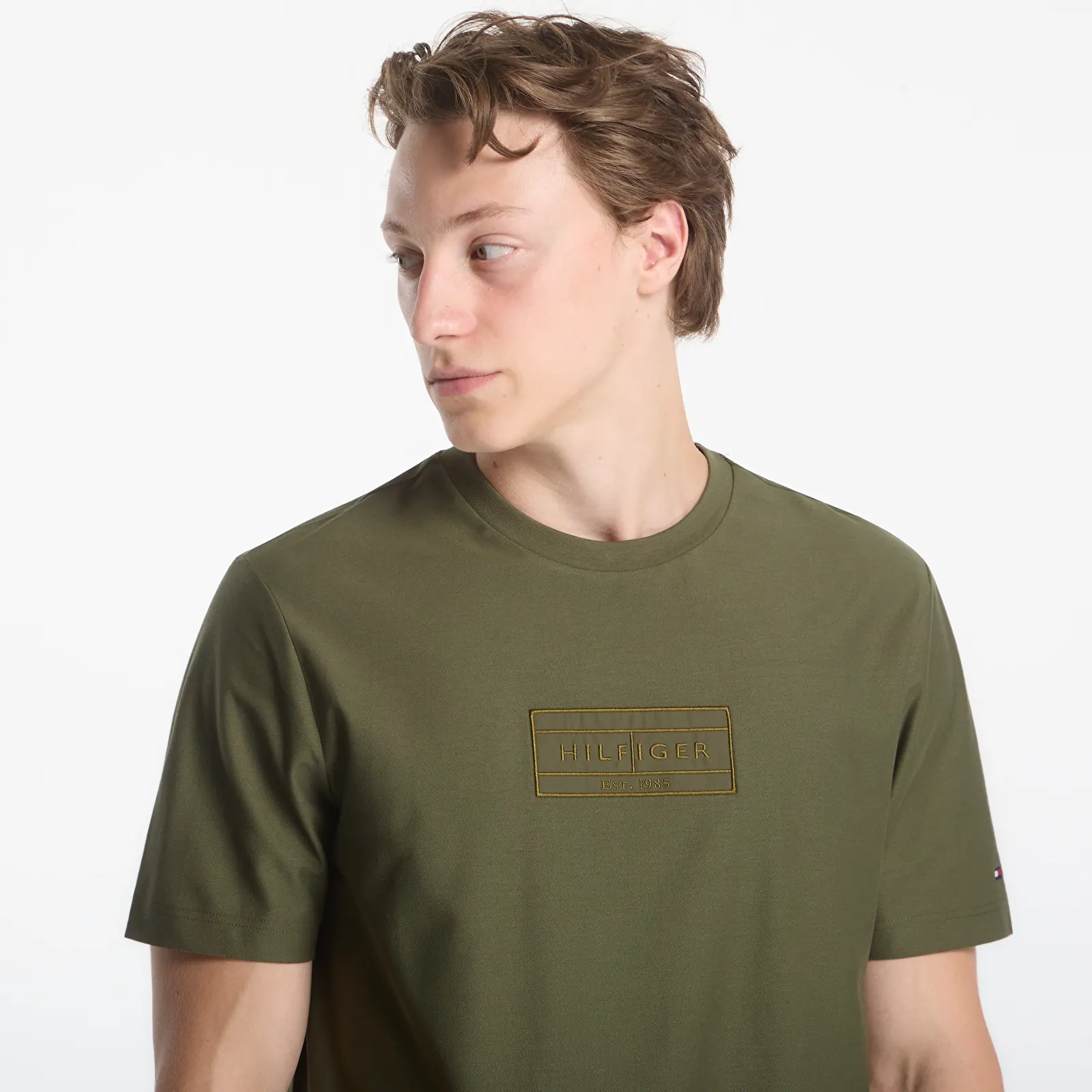 Men's T-shirts Tommy Hilfiger Mix Media Graphic Tee Huntsman Green