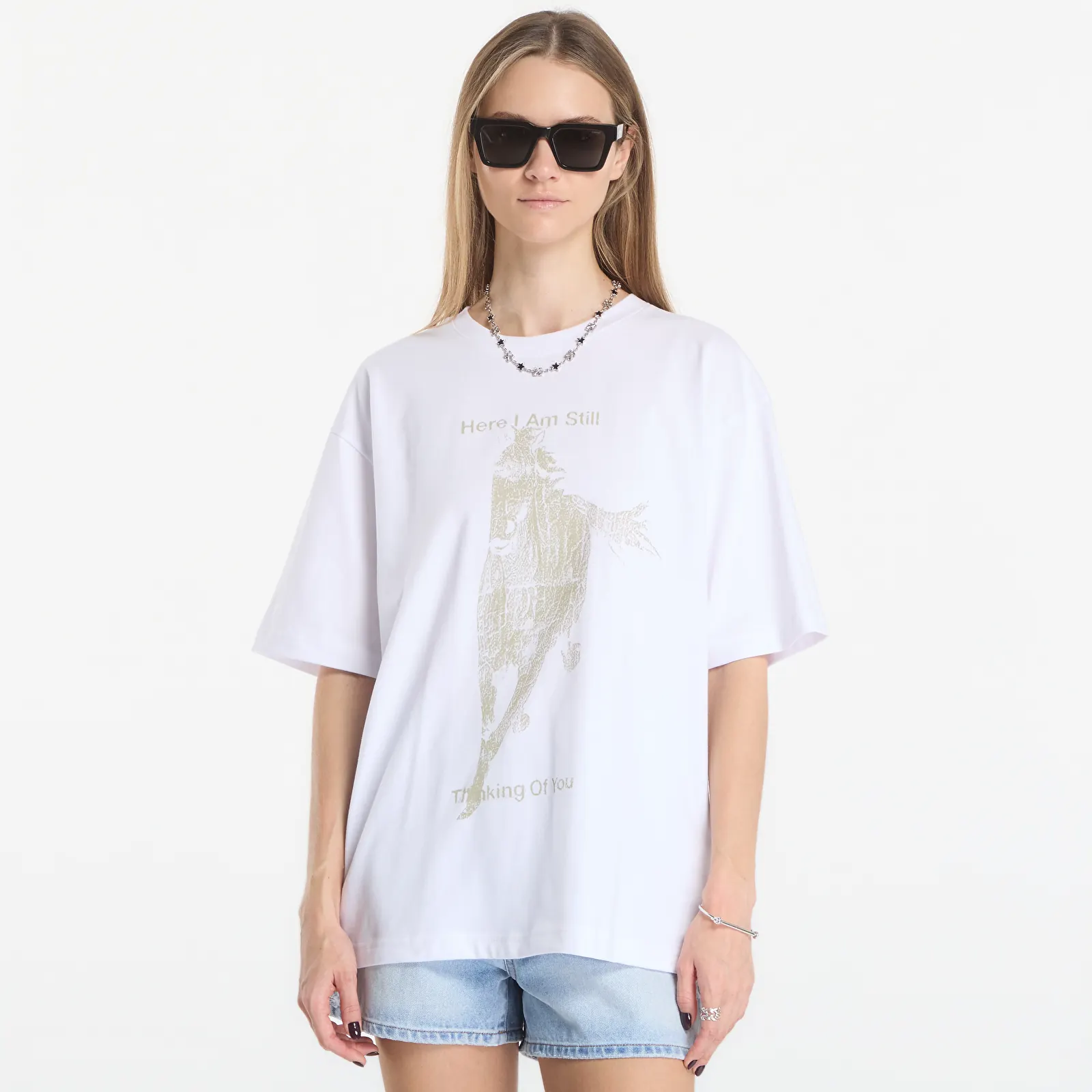T-shirts MISBHV Here I Am Still Thinking Of You Off-White T-Shirt UNISEX