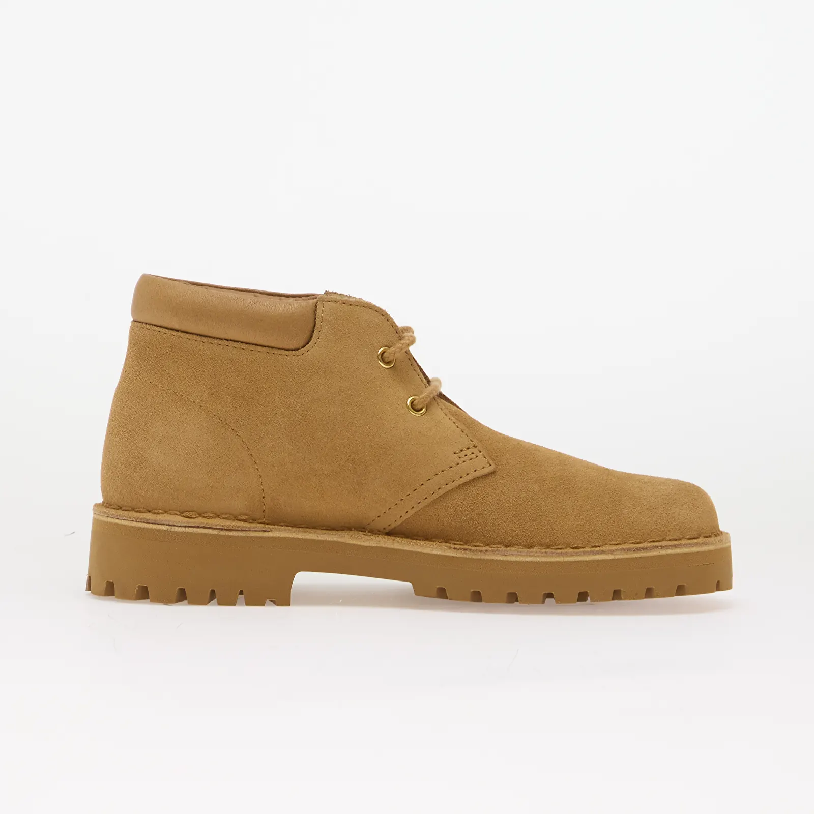 Damen Sneaker und Schuhe Clarks Originals DSRT2456 Rock Light Tan Suede