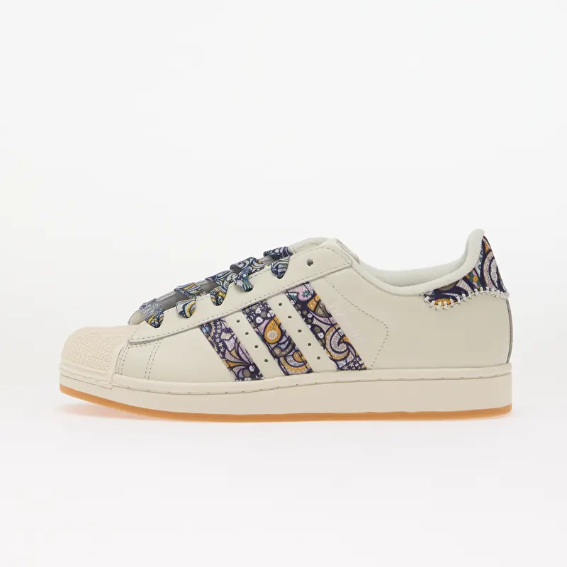 adidas x Liberty London Superstar II Kids Core White/ Orchid Fusion/ Gum 1