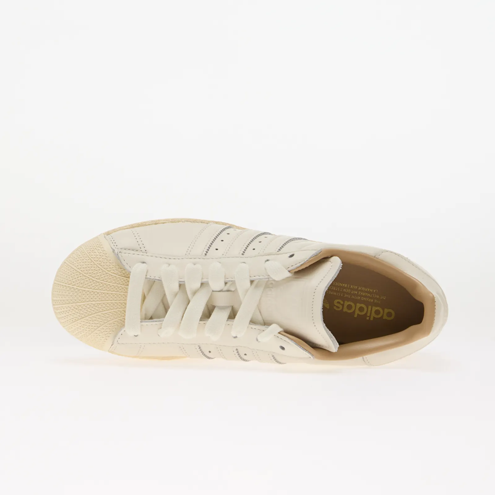 Pánske tenisky a topánky adidas Superstar II Ripple Core White/ Core White/ Warm Sandstone