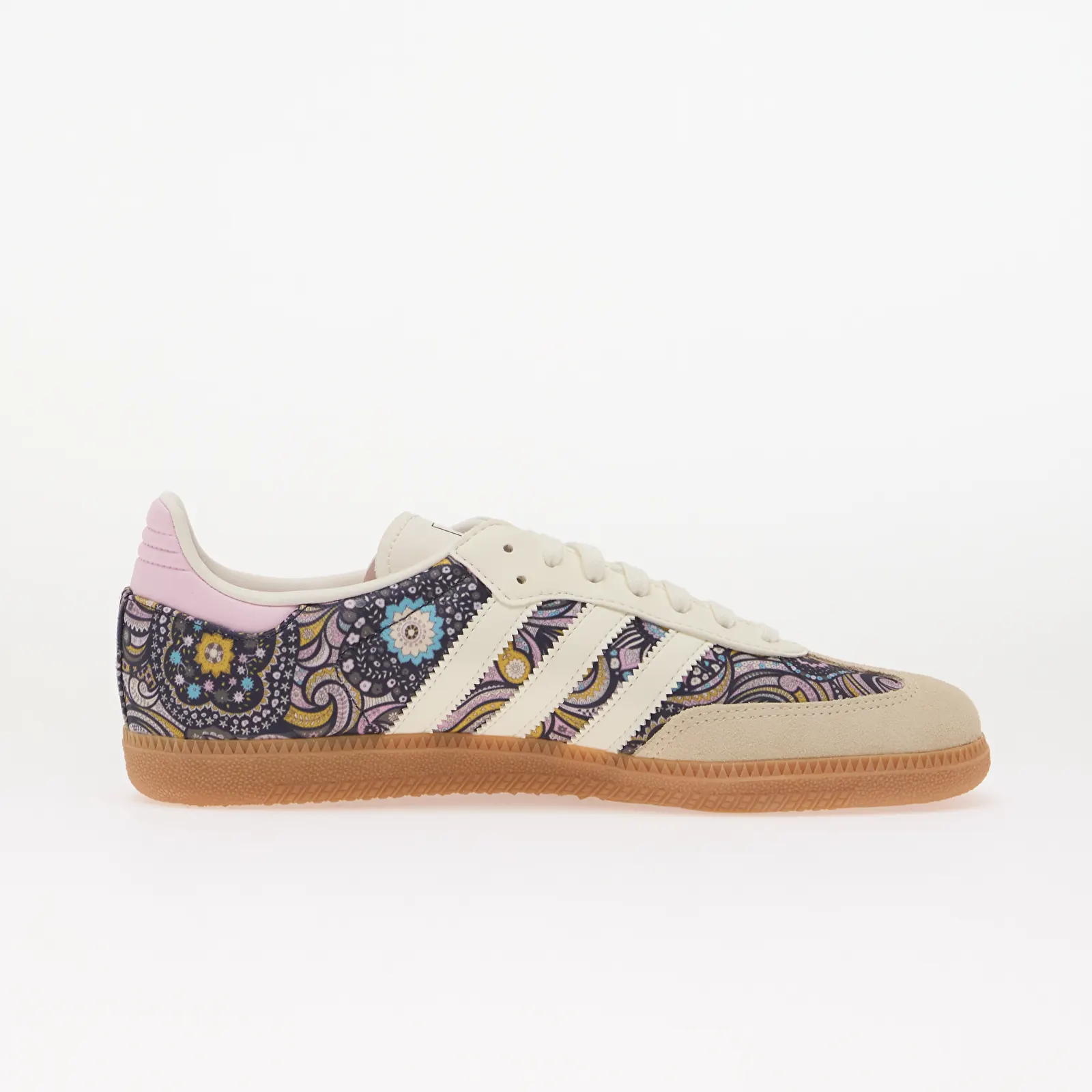 Bērnu kedas un apavi adidas x Liberty London Samba OG Kids Core White/ Orchid Fusion/ Gum 2