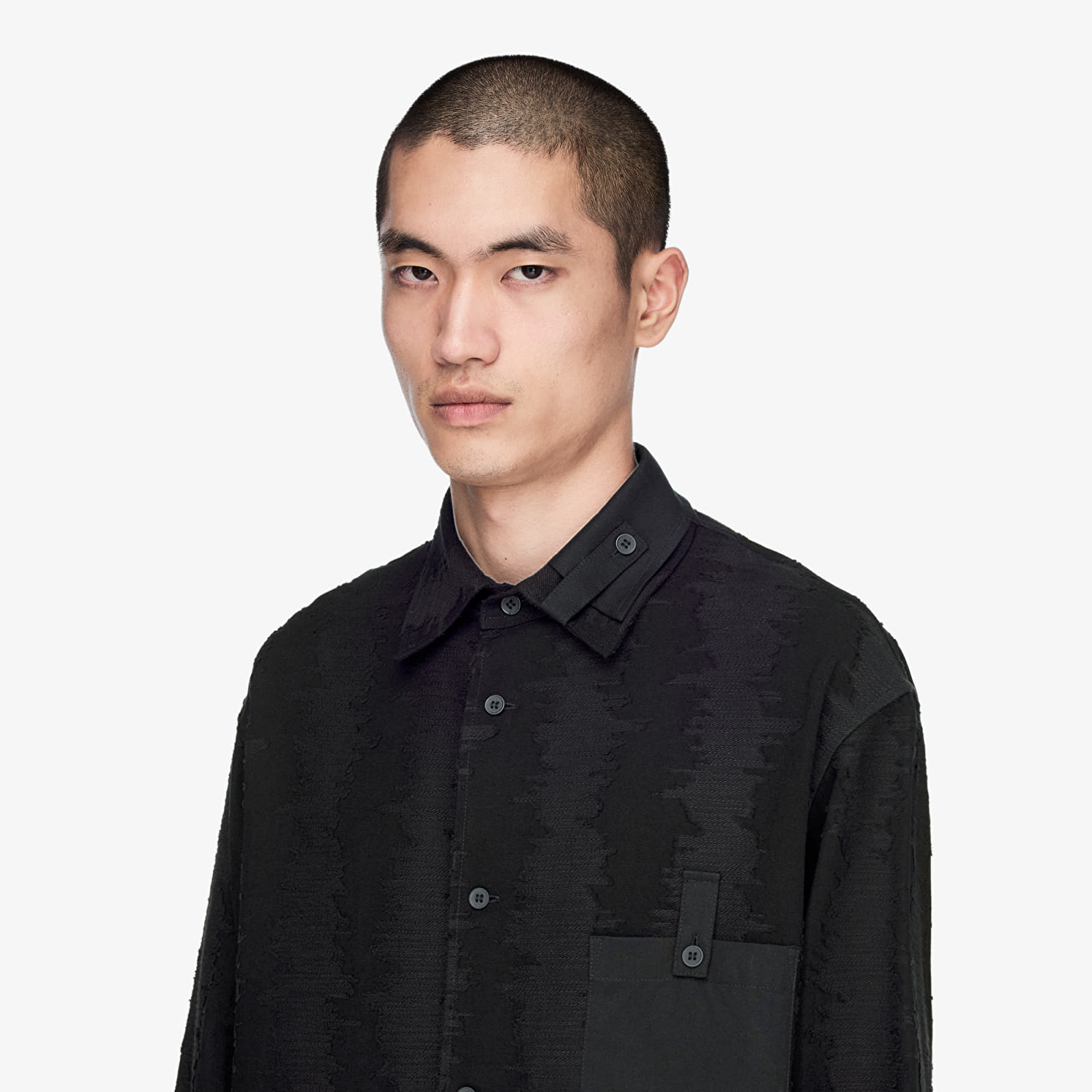 Shirts Y-3 Deco Stitch Long Sleeve Shirt Black