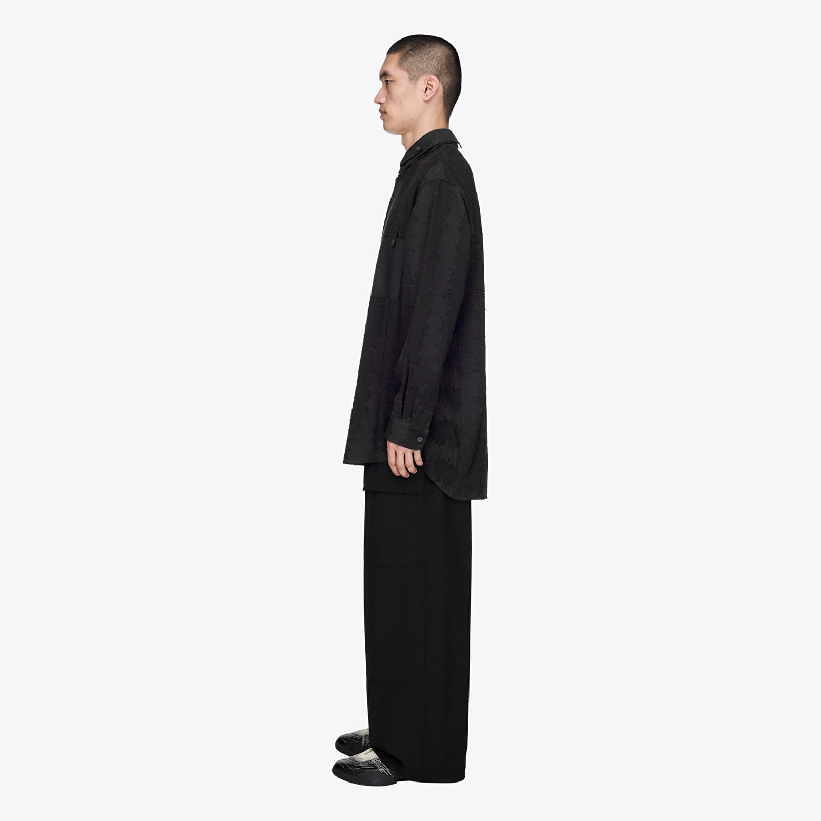 Shirts Y-3 Deco Stitch Long Sleeve Shirt Black