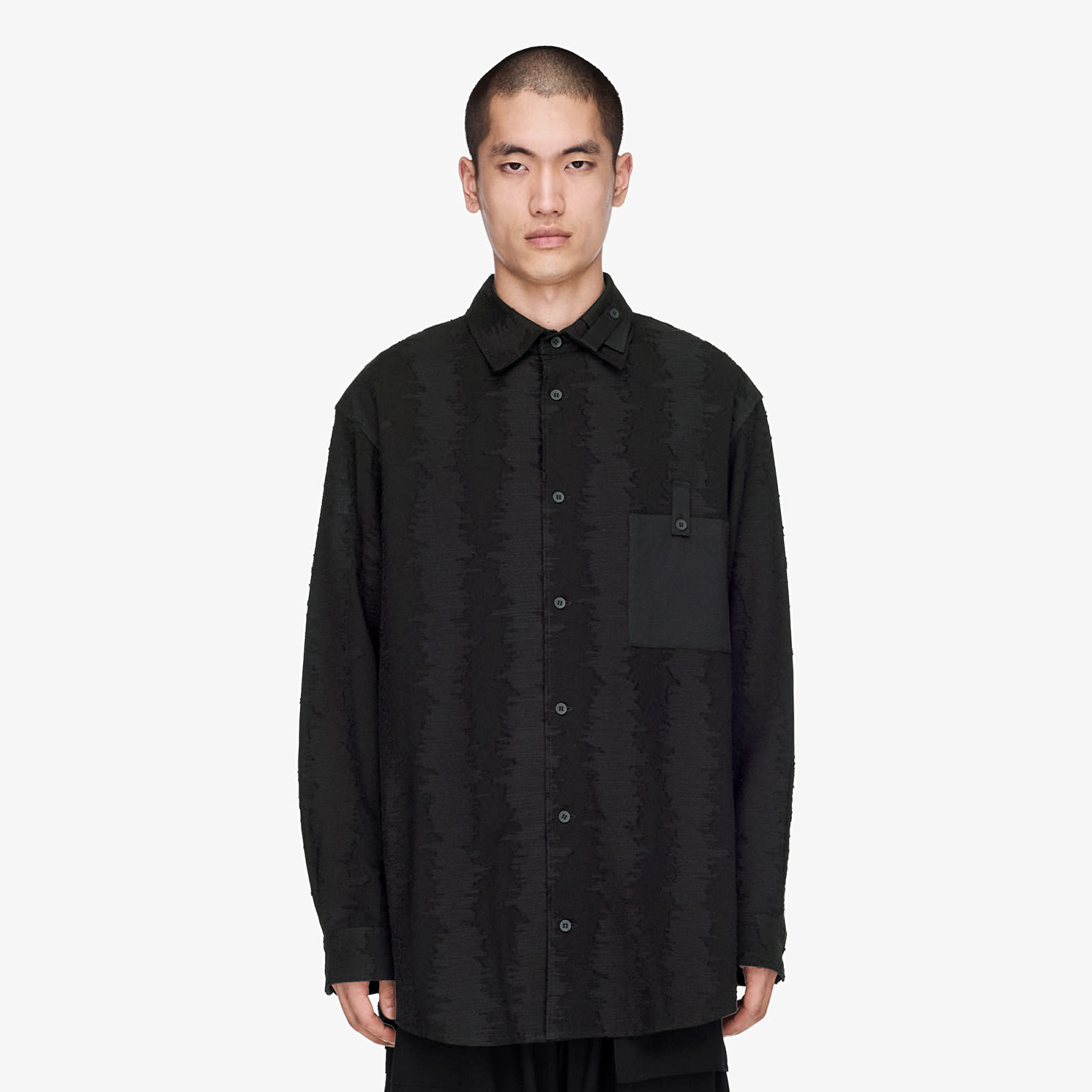 Shirts Y-3 Deco Stitch Long Sleeve Shirt Black