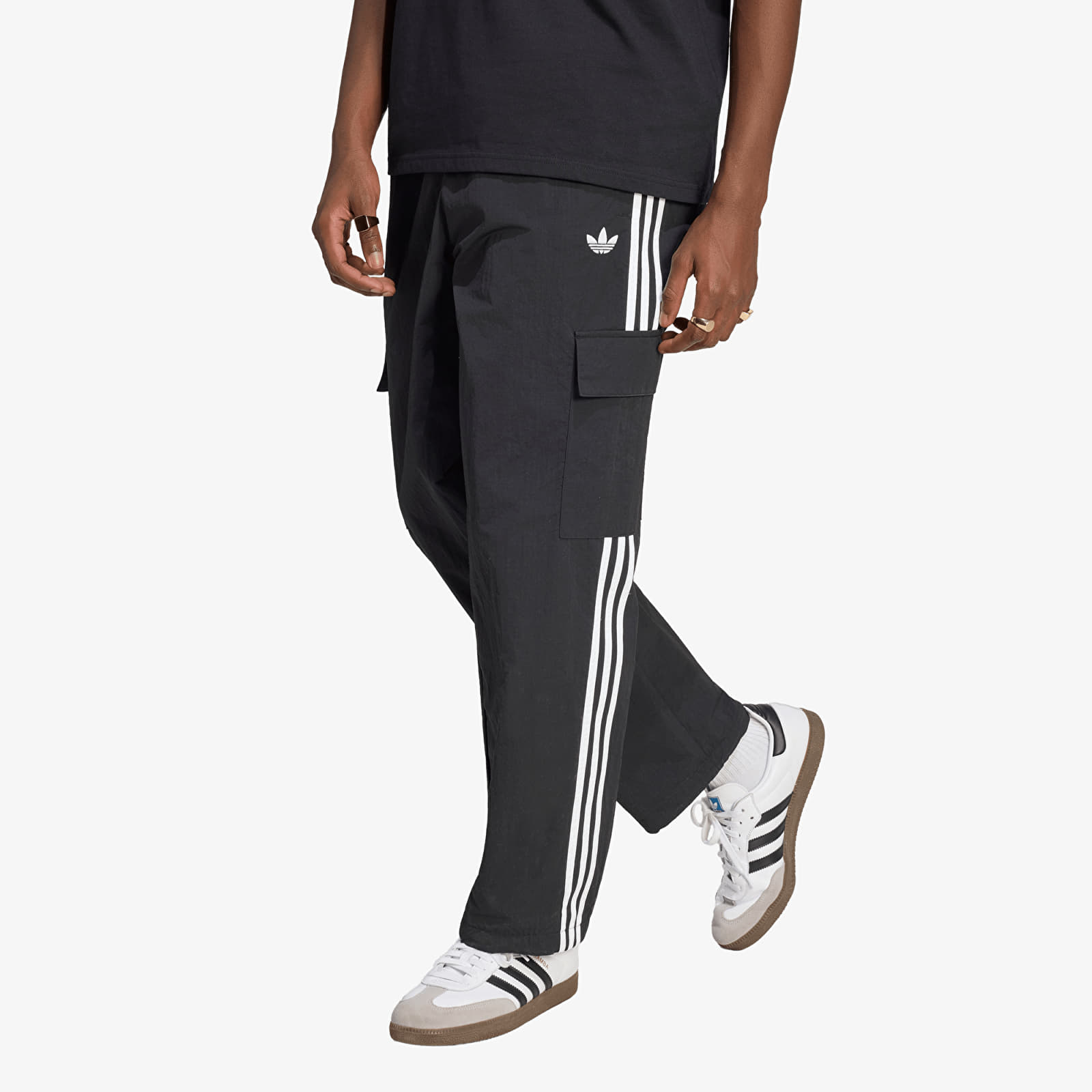 Bikses adidas Adicolor Classics 3-STRIPES Cargo Black/ White