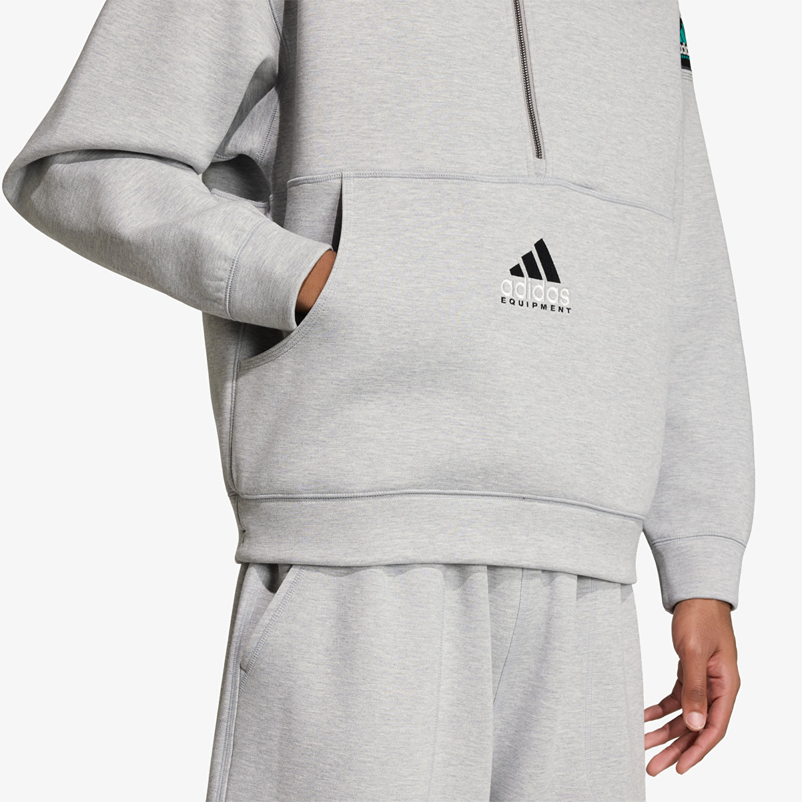 Hoodies e sweatshirts adidas Equipment Spacer HALF-ZIP Medium Grey Heather